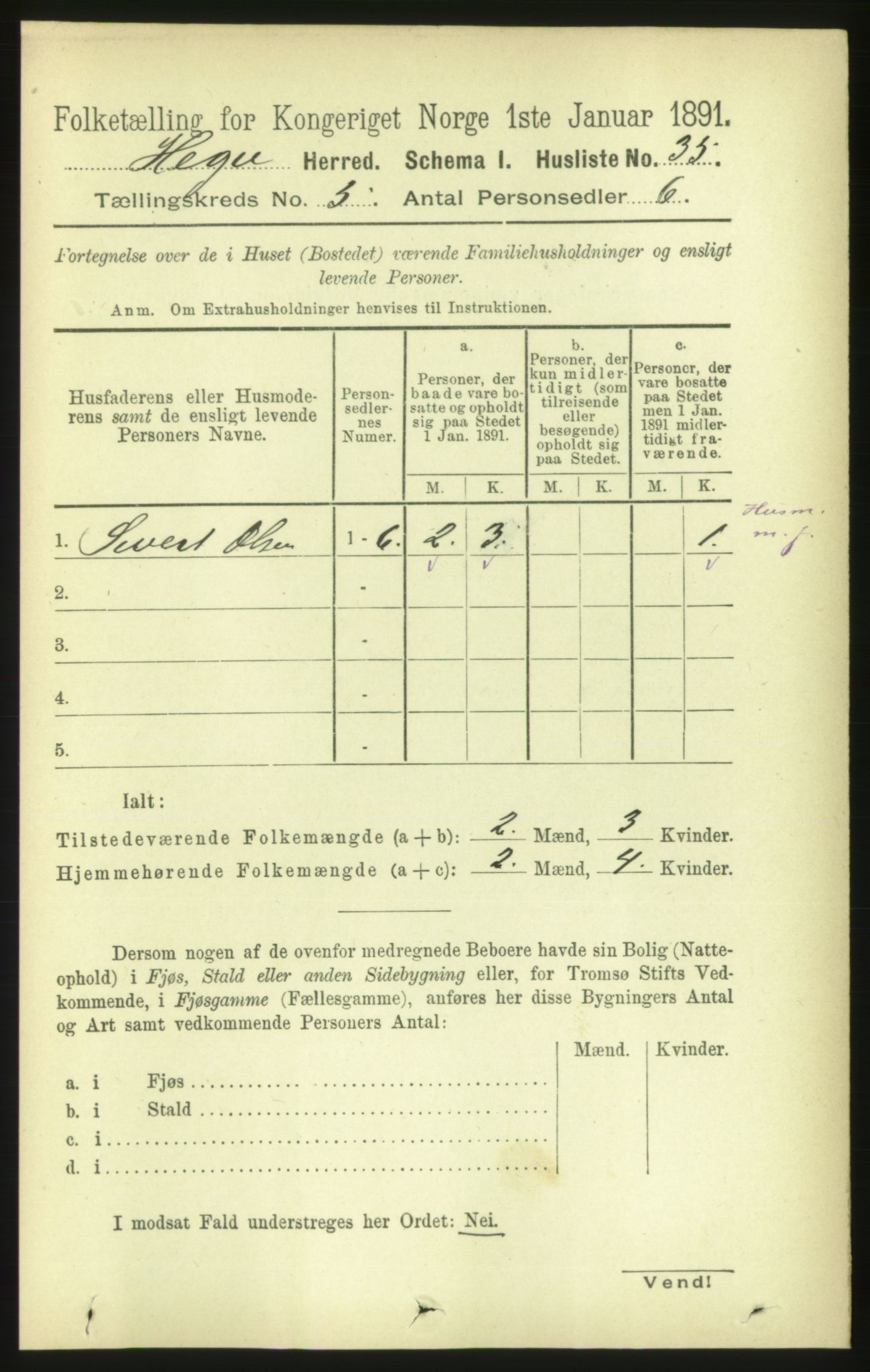 RA, 1891 census for 1712 Hegra, 1891, p. 1992