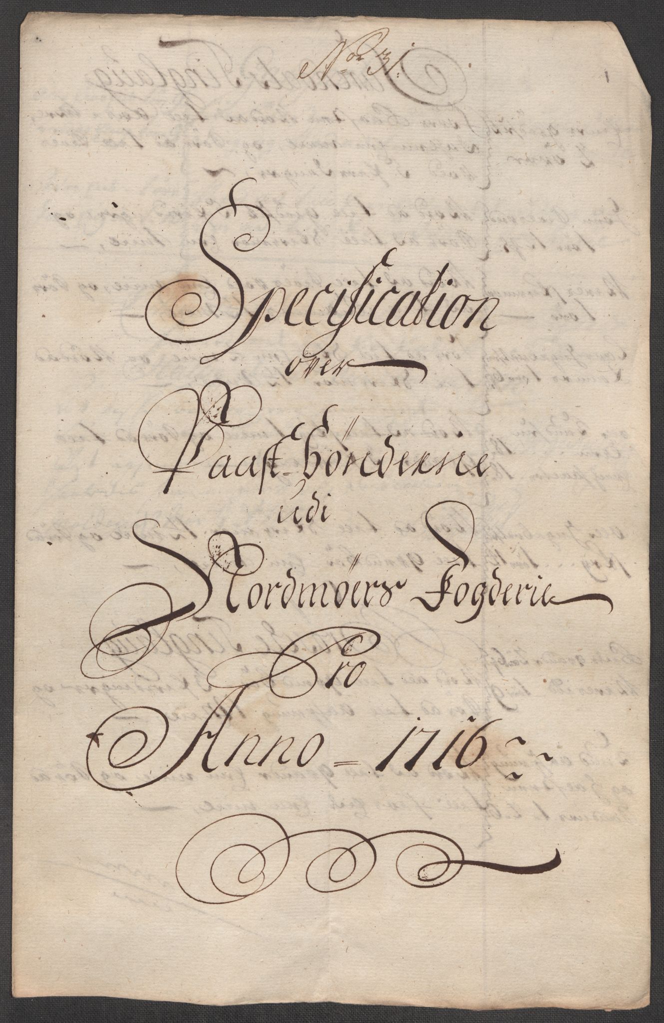 Rentekammeret inntil 1814, Reviderte regnskaper, Fogderegnskap, RA/EA-4092/R56/L3749: Fogderegnskap Nordmøre, 1716, p. 175