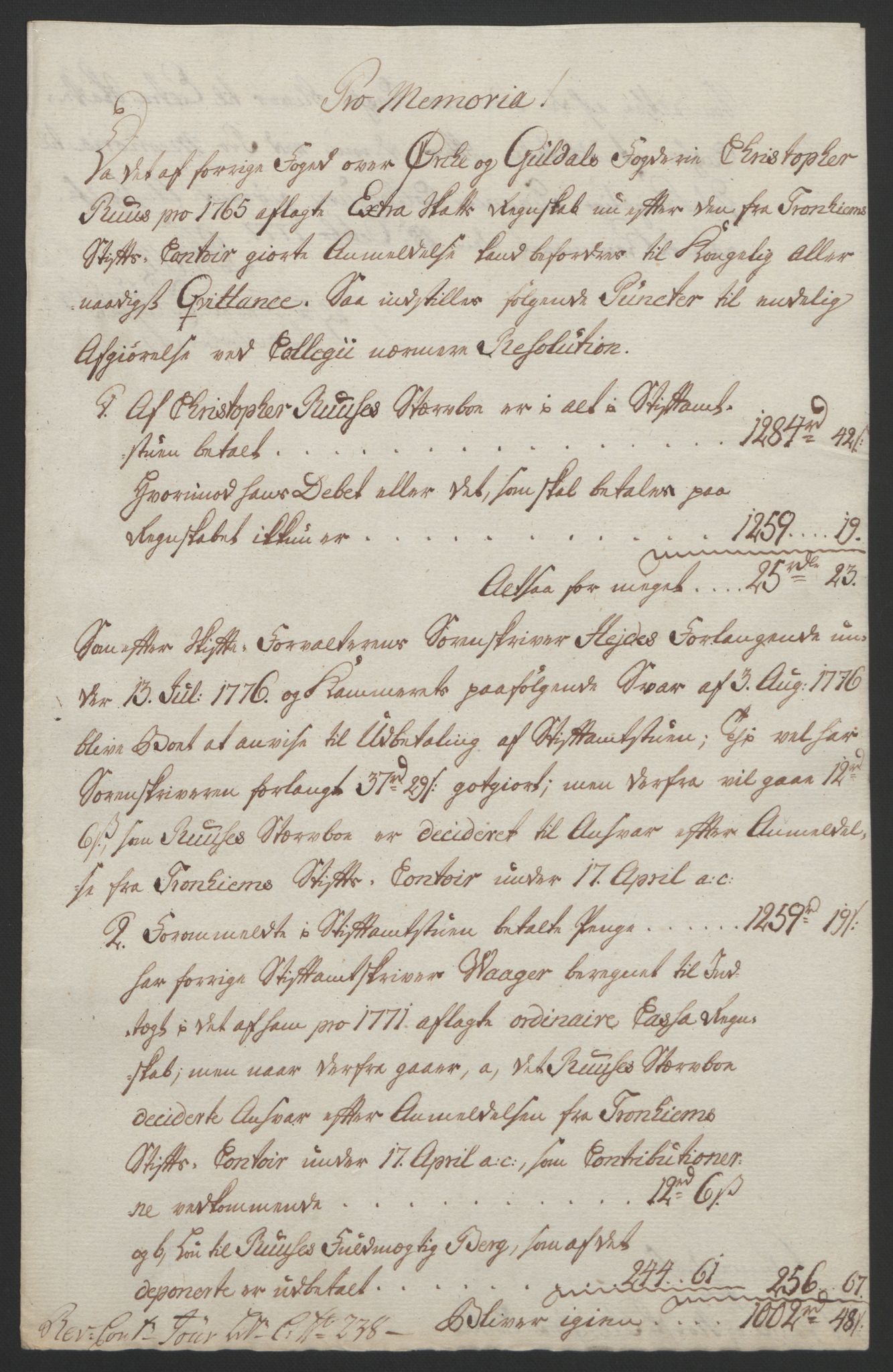 Rentekammeret inntil 1814, Reviderte regnskaper, Fogderegnskap, AV/RA-EA-4092/R60/L4094: Ekstraskatten Orkdal og Gauldal, 1762-1765, p. 229