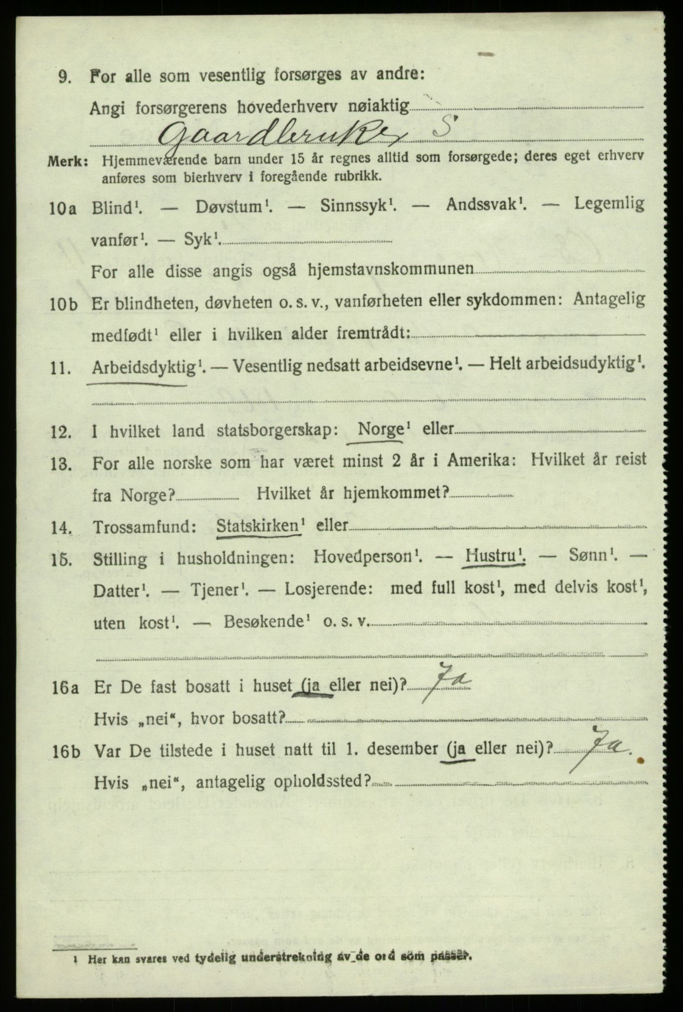 SAB, 1920 census for Os, 1920, p. 8781