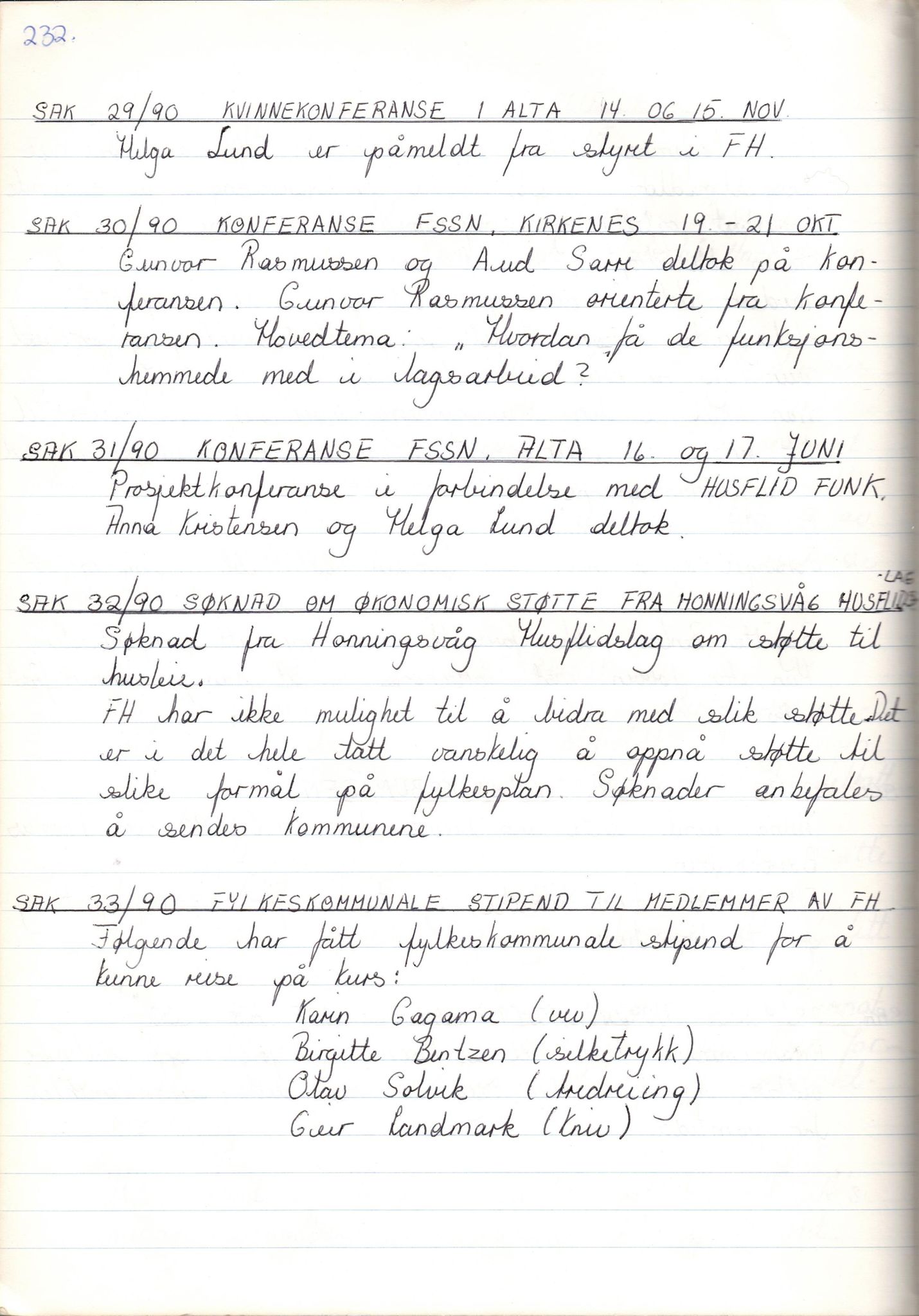 Finnmark Husflidslag, FMFB/A-1134/A/L0003: Møtebok, 1983-1994, p. 337