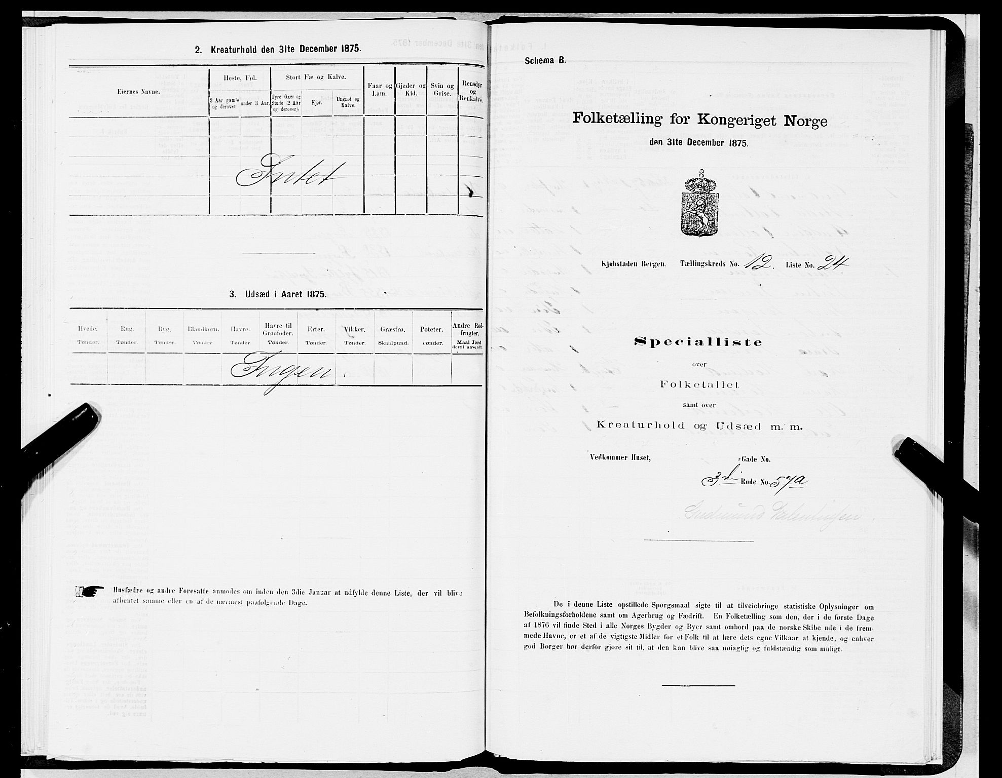 SAB, 1875 census for 1301 Bergen, 1875, p. 631