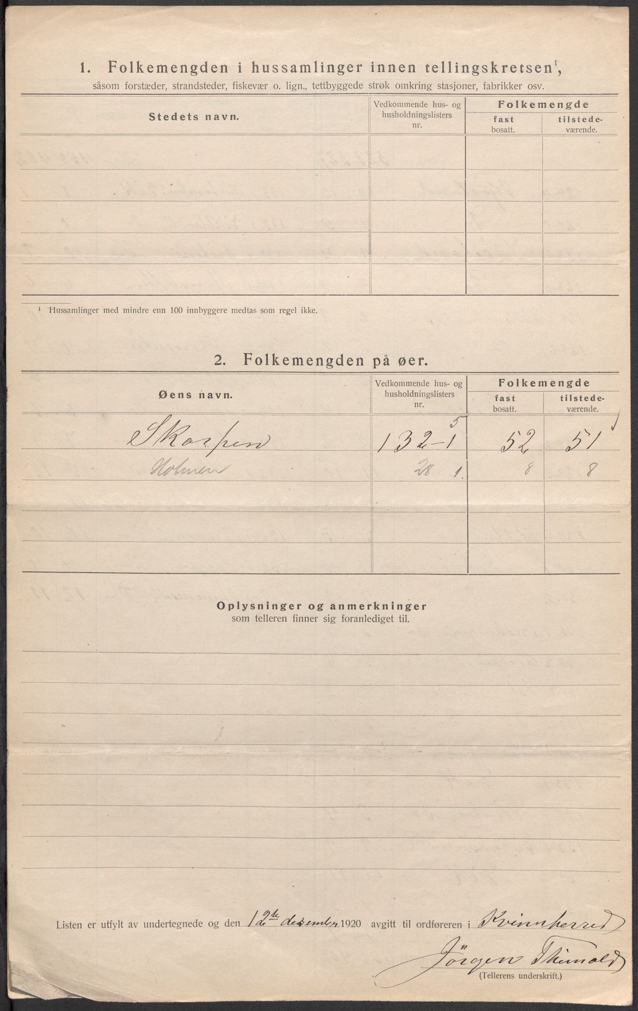 SAB, 1920 census for Kvinnherad, 1920, p. 57