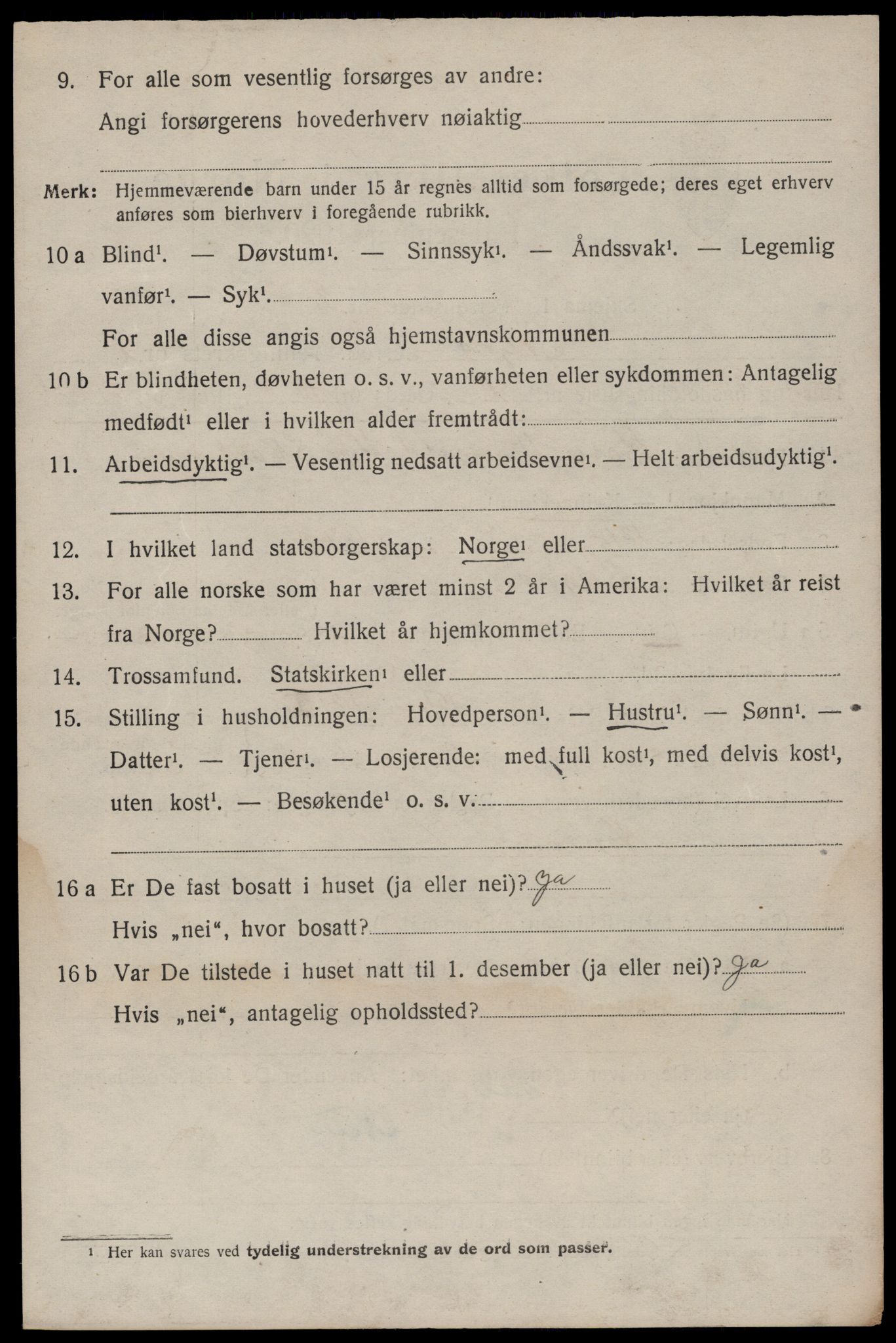 SAKO, 1920 census for Seljord, 1920, p. 1495