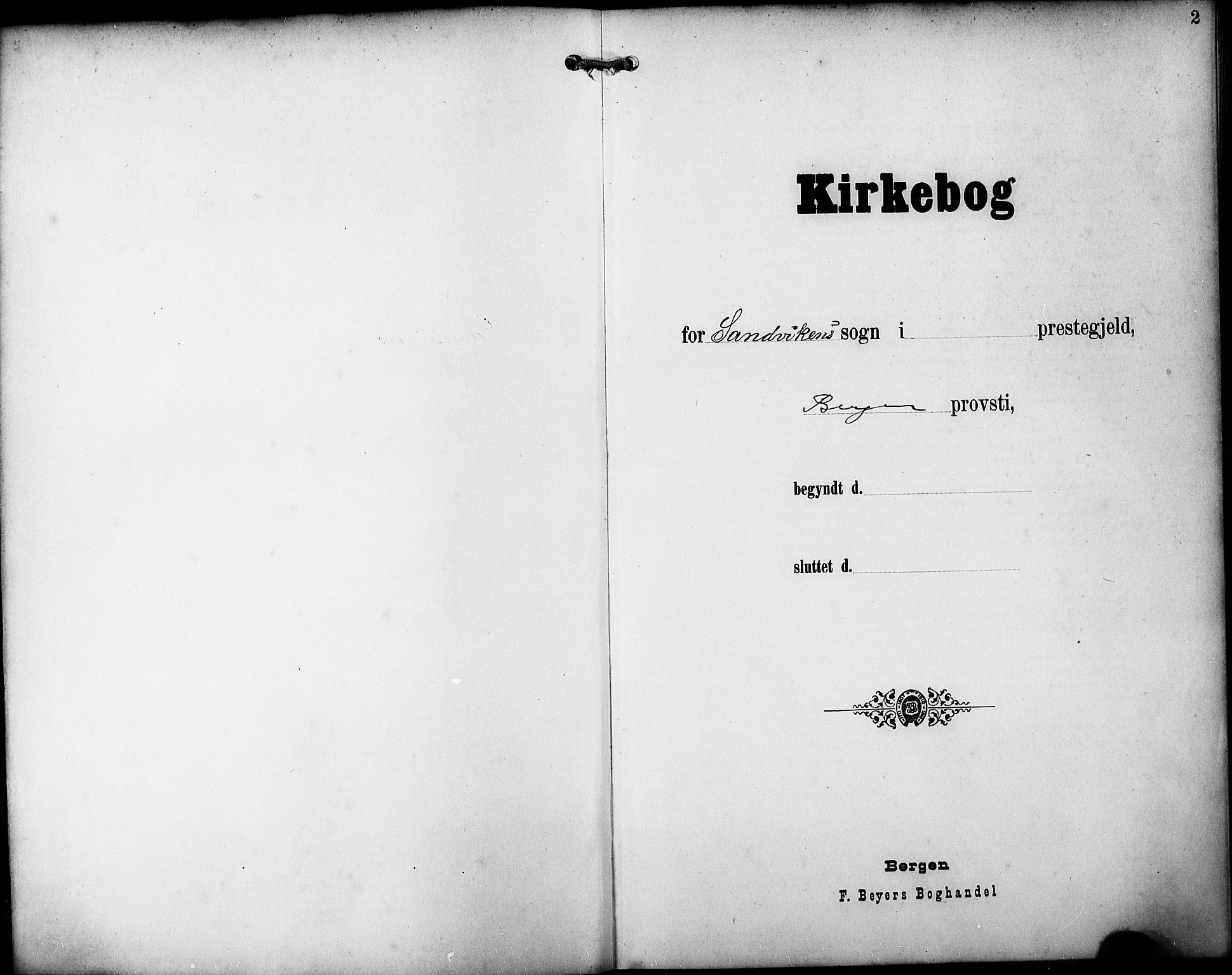 Sandviken Sokneprestembete, SAB/A-77601/H/Hb/L0017: Parish register (copy) no. E 1, 1903-1926, p. 2