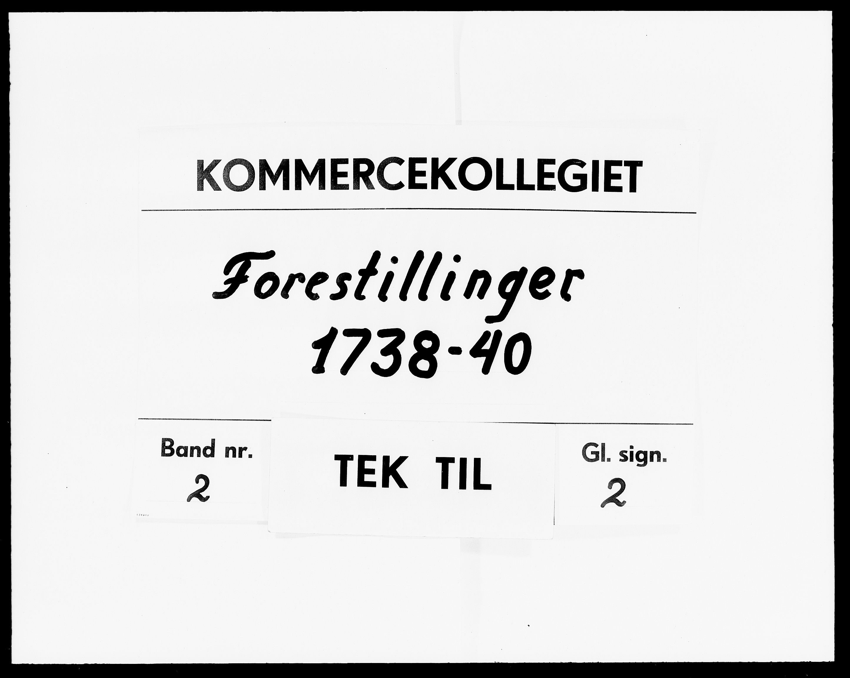 Kommercekollegiet, Dansk-Norske Sekretariat (1736-1771) / Kommercedeputationen (1771-1773), DRA/A-0002/-/002: Forestillinger, 1738-1740