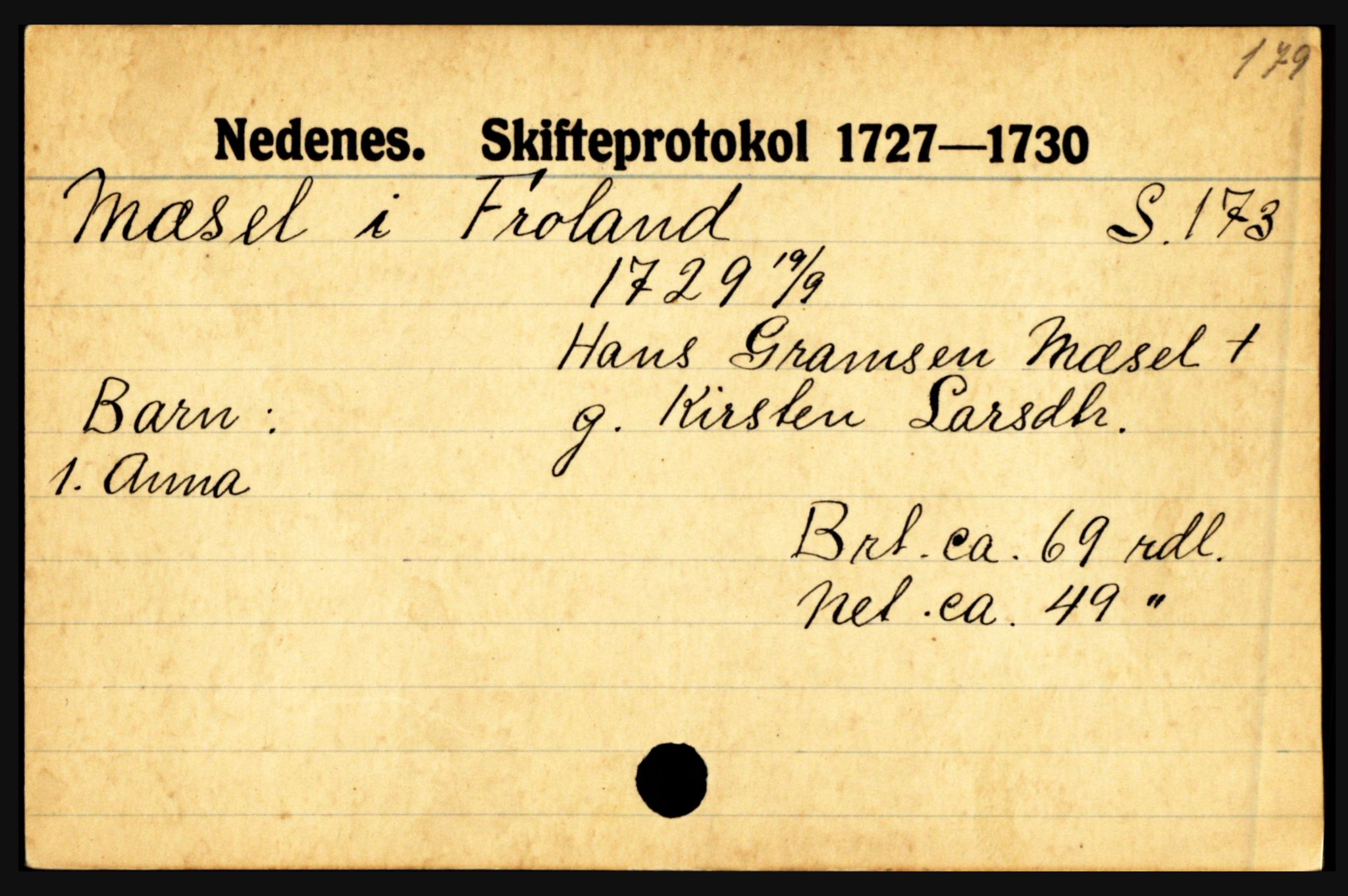 Nedenes sorenskriveri før 1824, AV/SAK-1221-0007/H, p. 20587