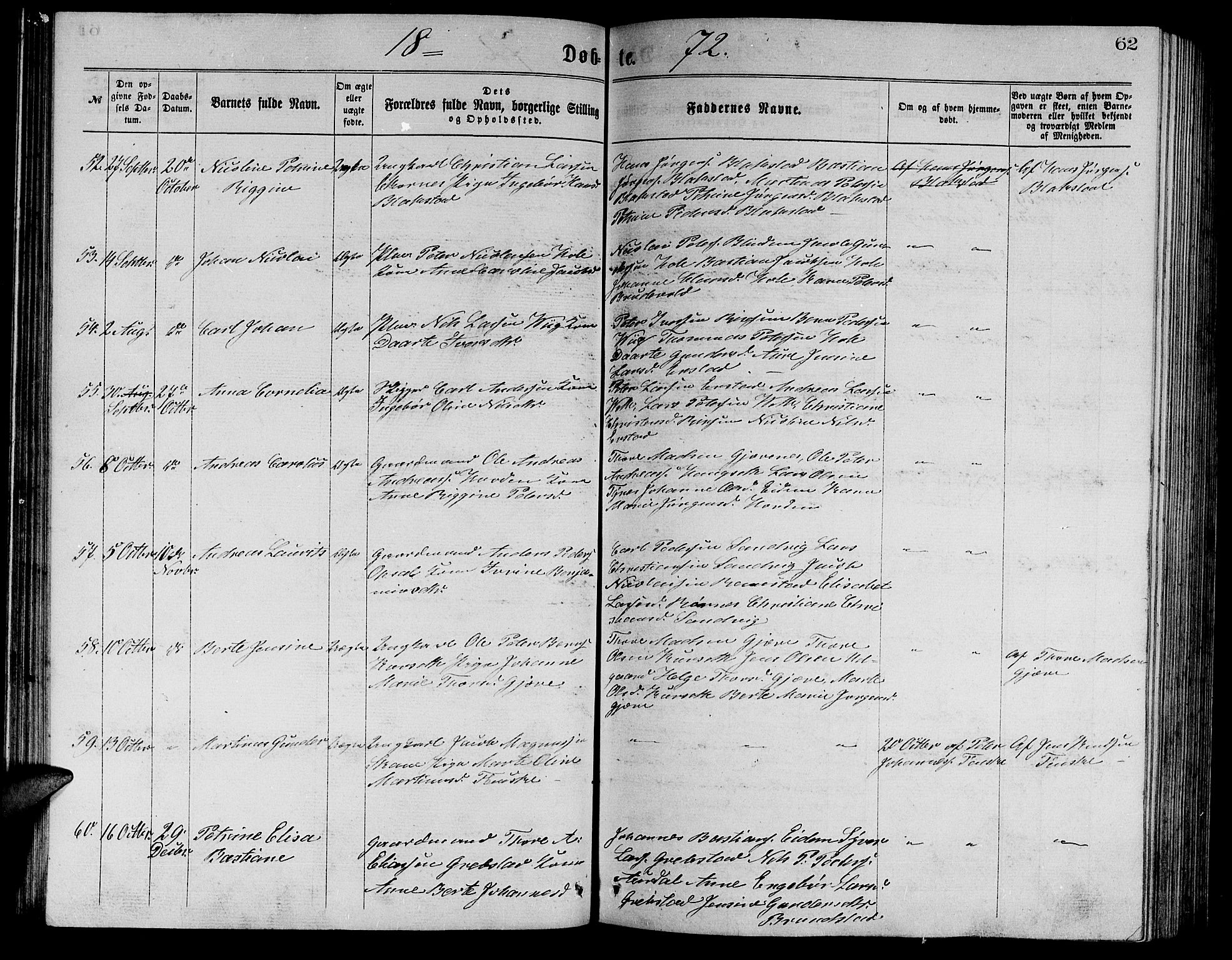 Ministerialprotokoller, klokkerbøker og fødselsregistre - Møre og Romsdal, AV/SAT-A-1454/523/L0338: Parish register (copy) no. 523C01, 1865-1877, p. 62