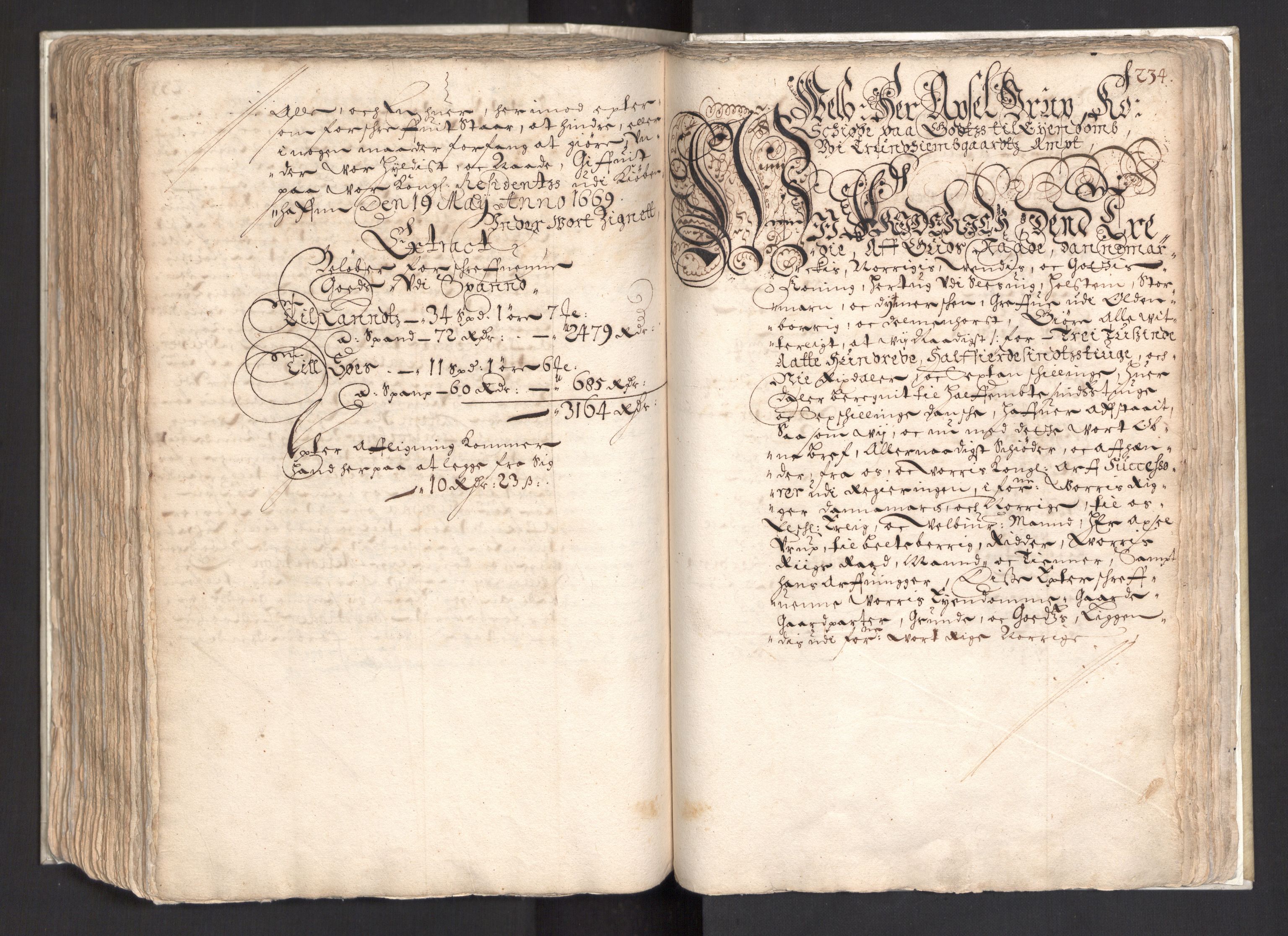 Rentekammeret, Kammerkanselliet, AV/RA-EA-3111/G/Gg/Ggj/Ggja/L0003: Skjøtebok Oa (13), 1661-1669, p. 238