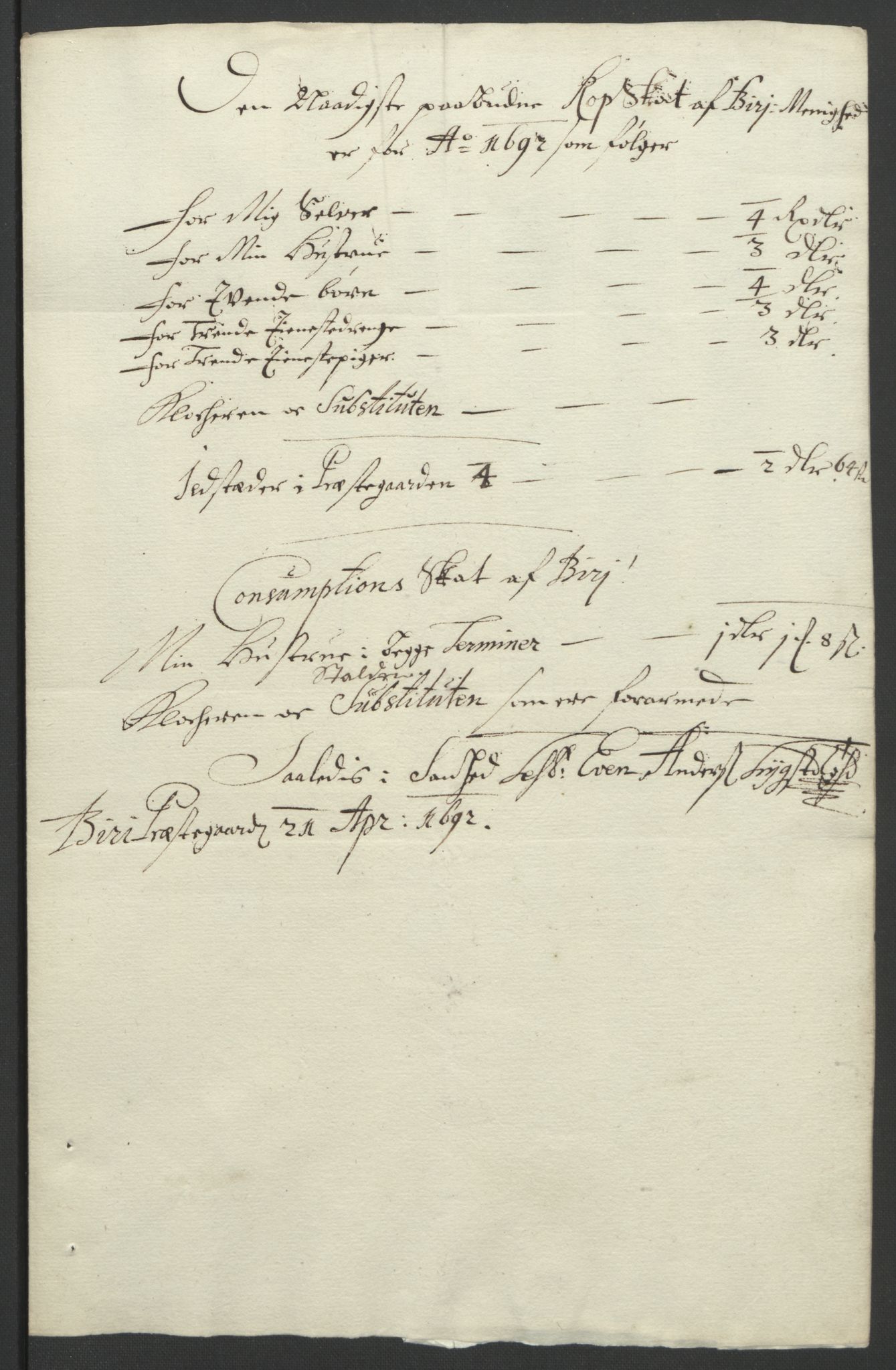 Rentekammeret inntil 1814, Reviderte regnskaper, Fogderegnskap, AV/RA-EA-4092/R18/L1291: Fogderegnskap Hadeland, Toten og Valdres, 1692, p. 125