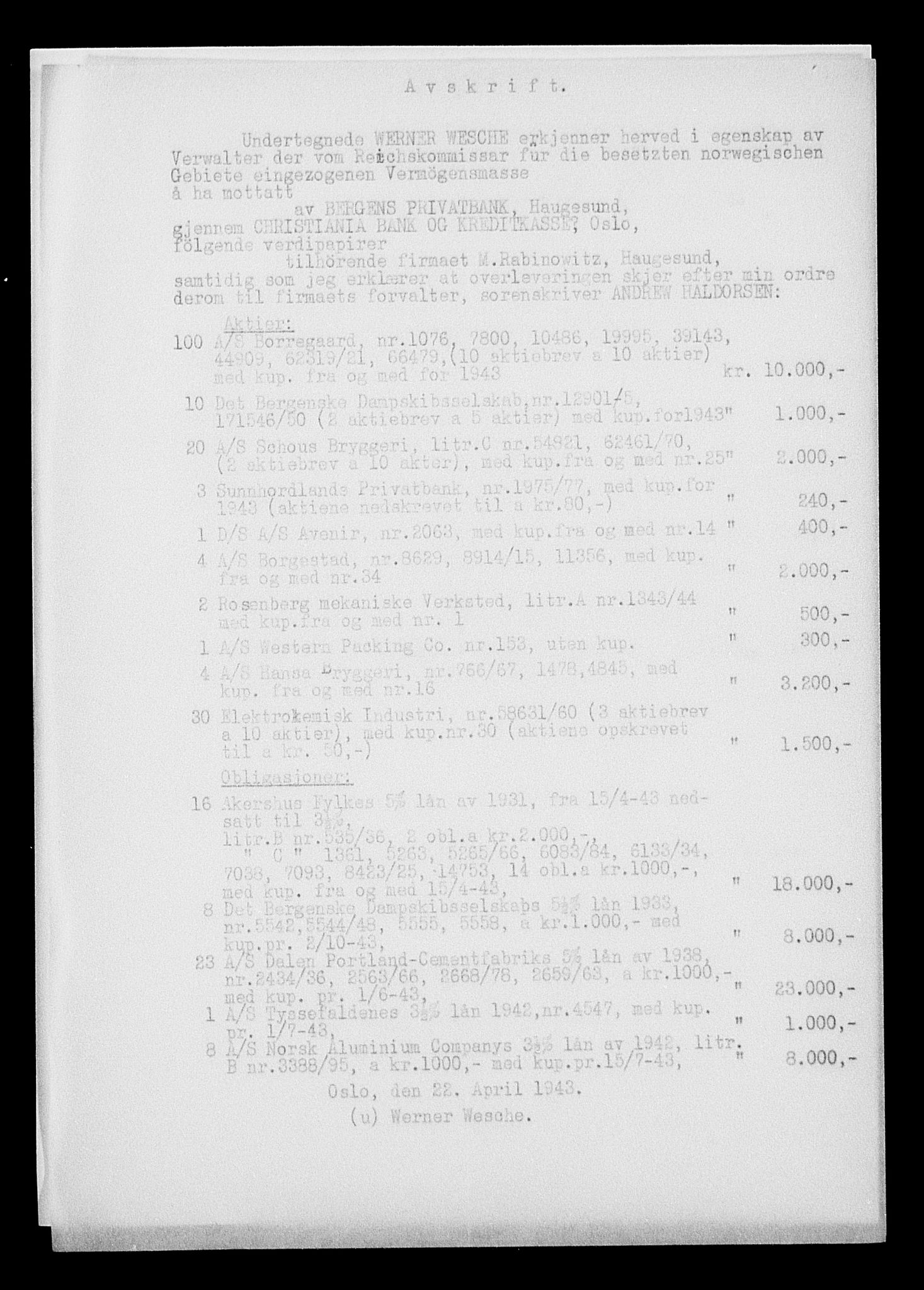 Justisdepartementet, Tilbakeføringskontoret for inndratte formuer, AV/RA-S-1564/H/Hc/Hcd/L1004: --, 1945-1947, p. 449