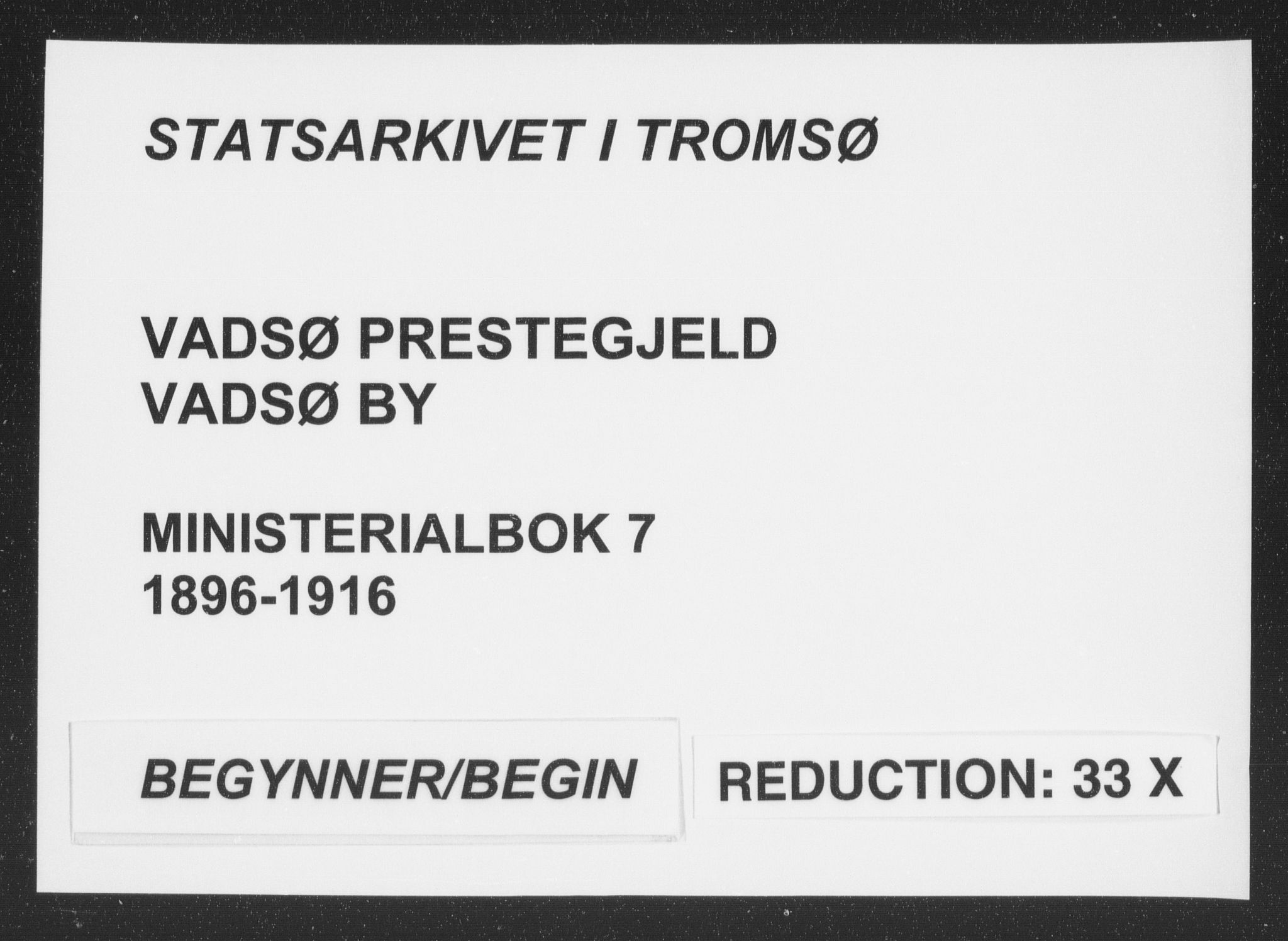 Vadsø sokneprestkontor, SATØ/S-1325/H/Ha/L0007kirke: Parish register (official) no. 7, 1896-1916