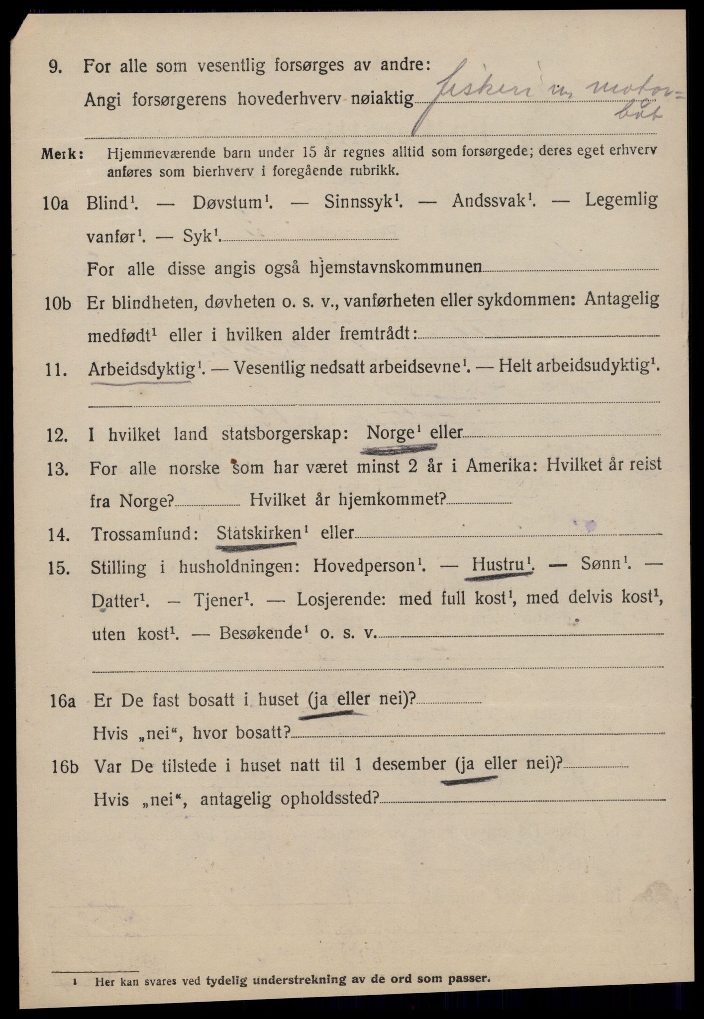 SAT, 1920 census for Fræna, 1920, p. 1534