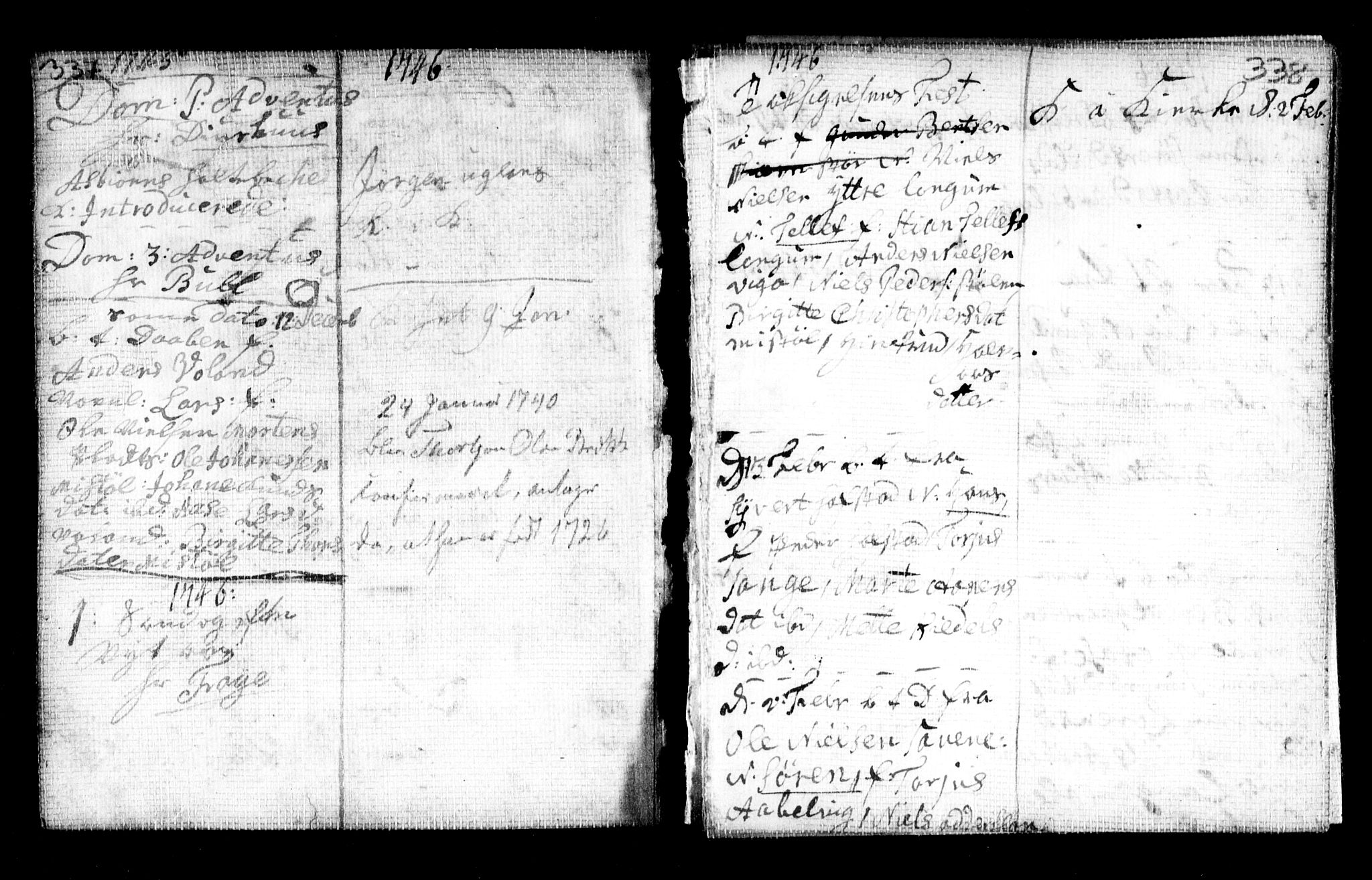 Holt sokneprestkontor, AV/SAK-1111-0021/F/Fa/L0002: Parish register (official) no. A 2, 1739-1753, p. 337-338