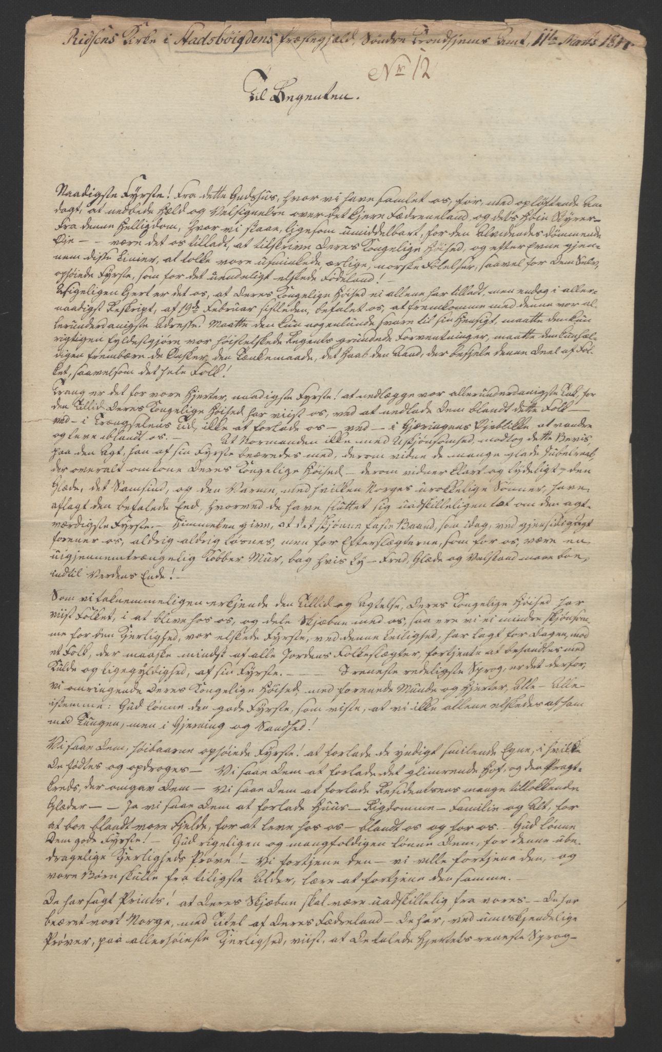 Statsrådssekretariatet, RA/S-1001/D/Db/L0008: Fullmakter for Eidsvollsrepresentantene i 1814. , 1814, p. 453
