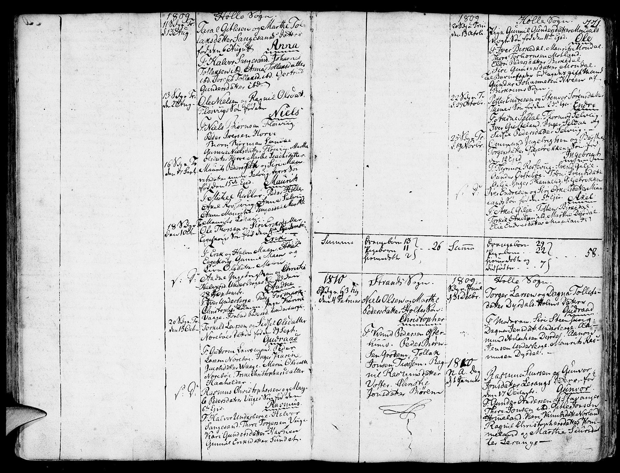 Strand sokneprestkontor, SAST/A-101828/H/Ha/Haa/L0003: Parish register (official) no. A 3, 1769-1816, p. 221