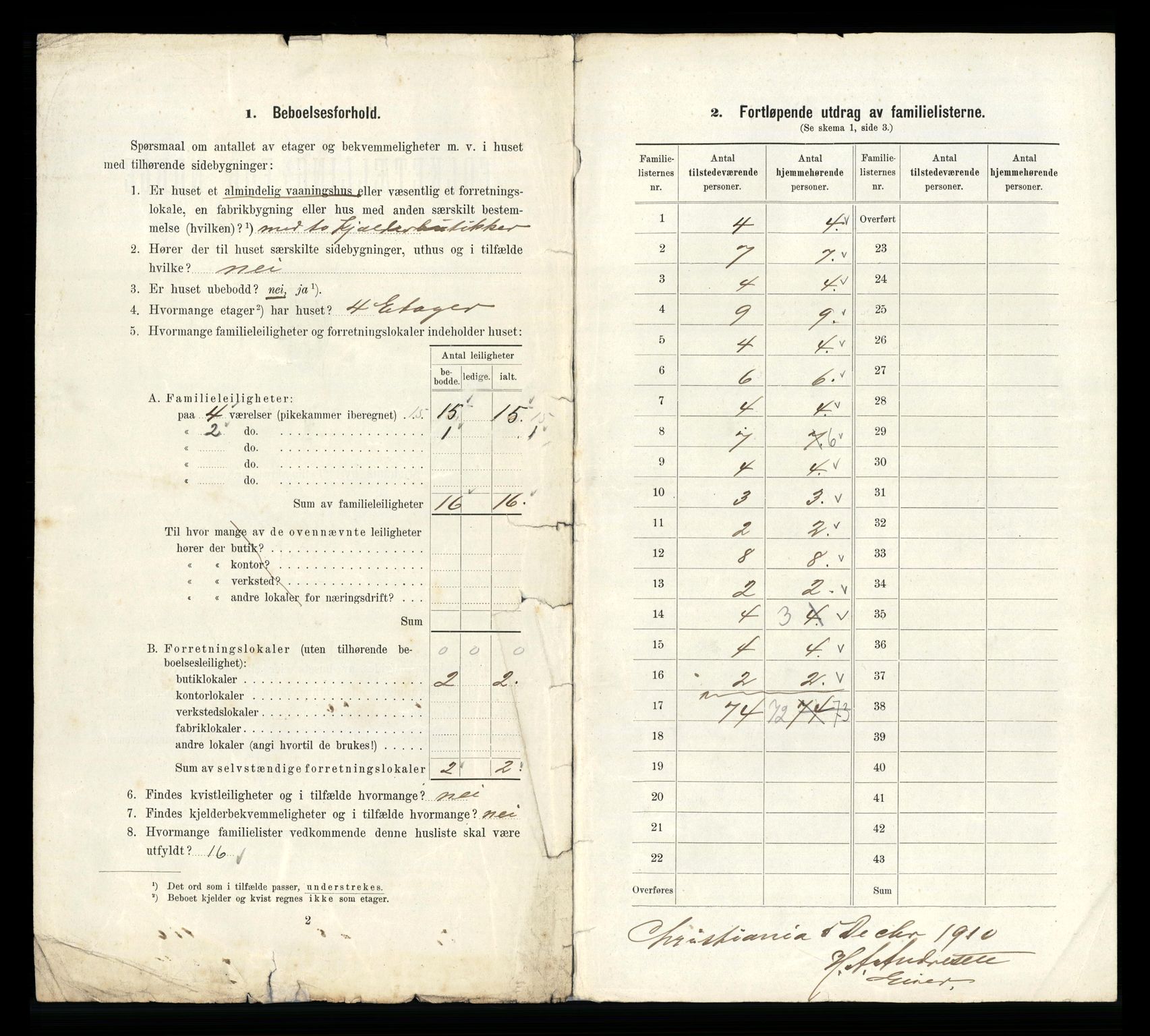 RA, 1910 census for Kristiania, 1910, p. 27234