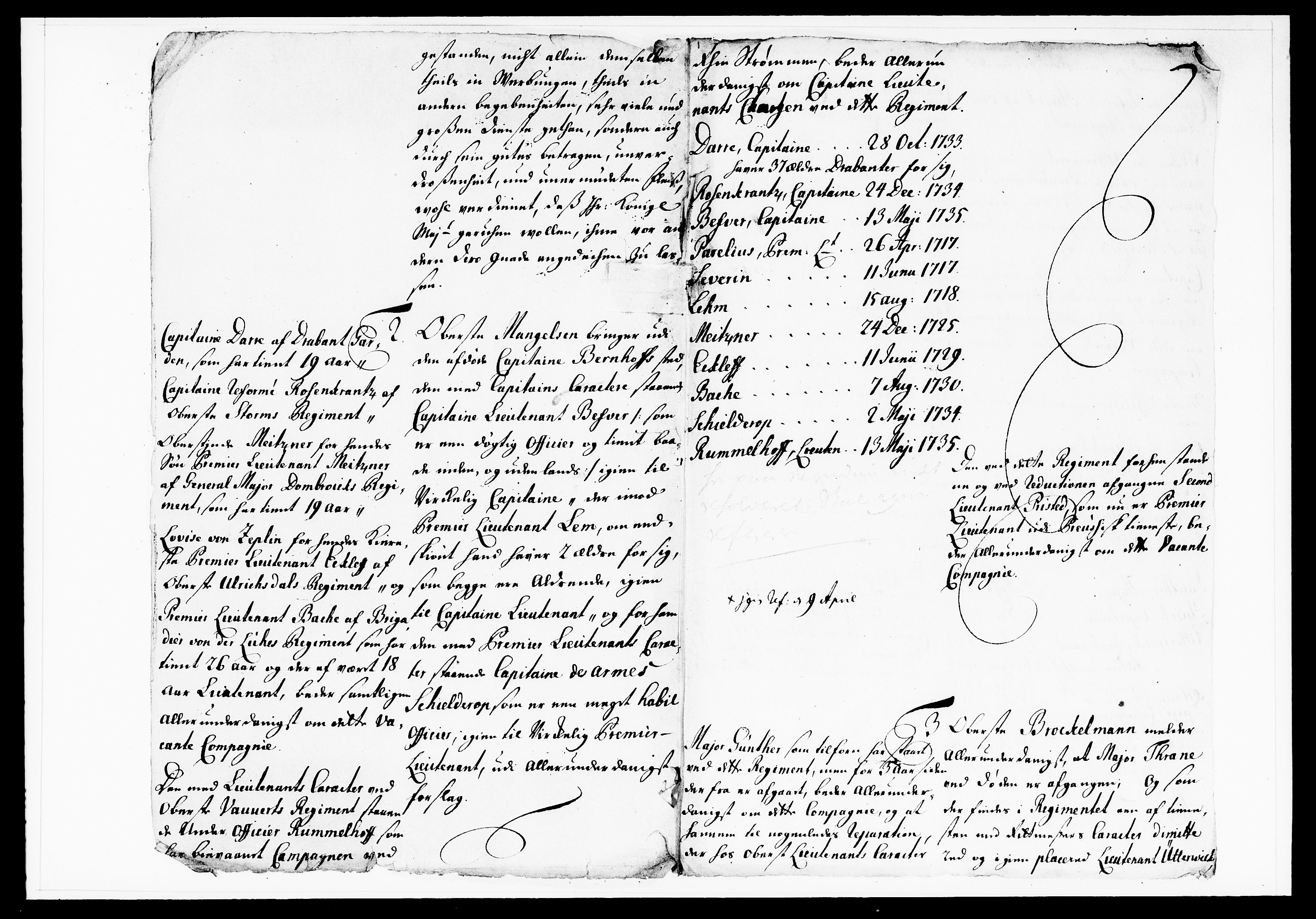 Krigskollegiet, Krigskancelliet, DRA/A-0006/-/1130-1137: Refererede sager, 1736, p. 122