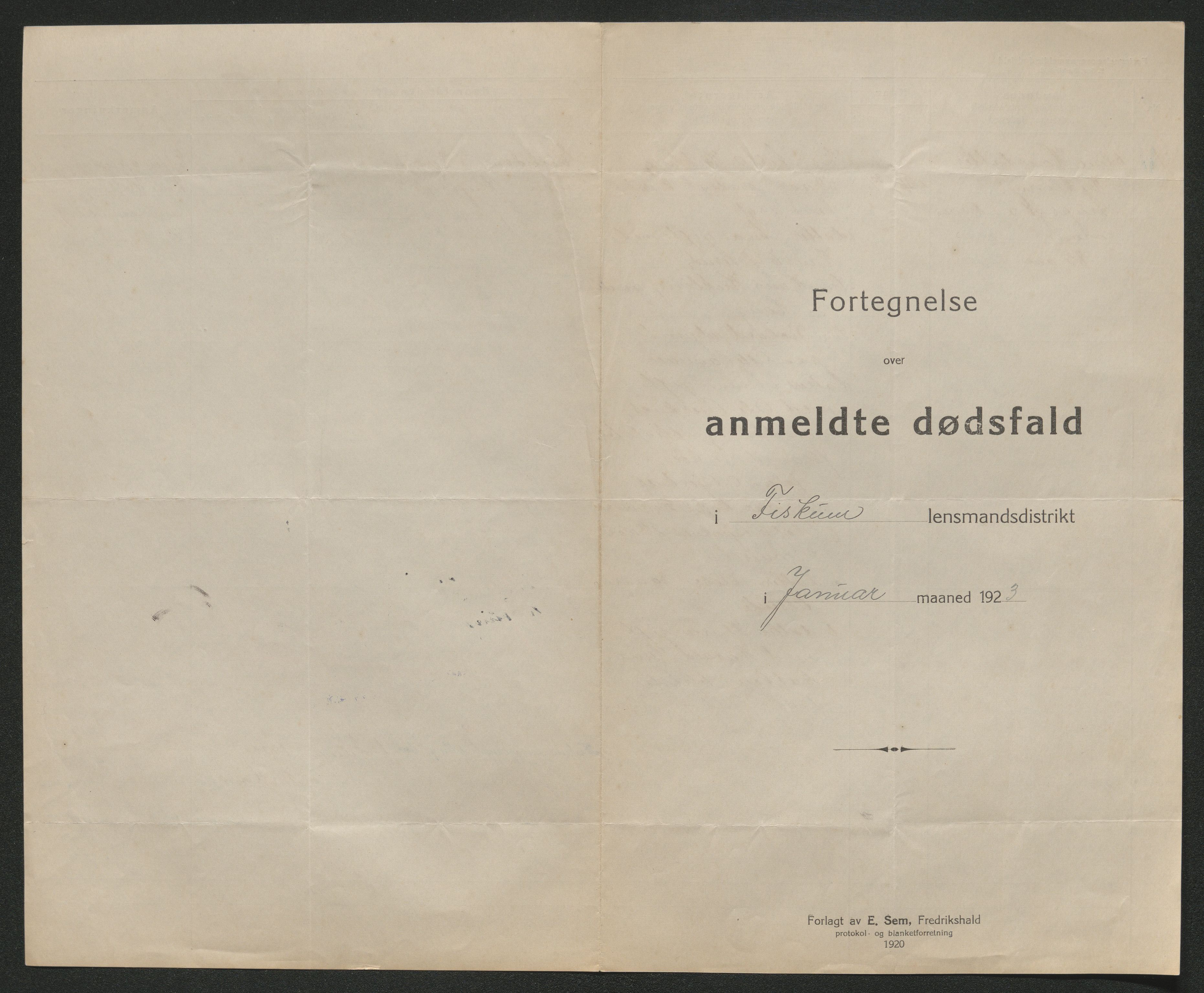 Eiker, Modum og Sigdal sorenskriveri, AV/SAKO-A-123/H/Ha/Hab/L0041: Dødsfallsmeldinger, 1922-1923, p. 535