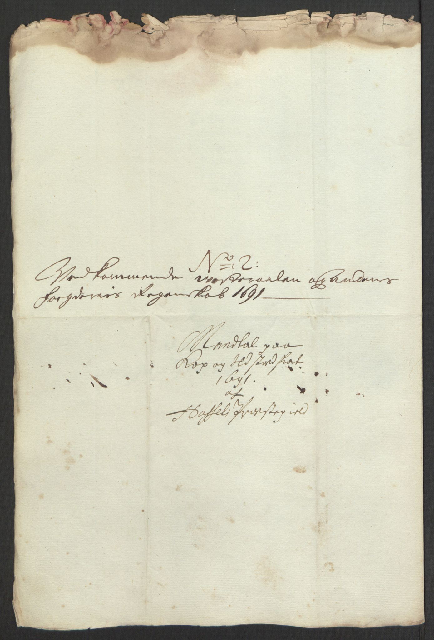 Rentekammeret inntil 1814, Reviderte regnskaper, Fogderegnskap, AV/RA-EA-4092/R67/L4676: Fogderegnskap Vesterålen, Andenes og Lofoten, 1691-1693, p. 43