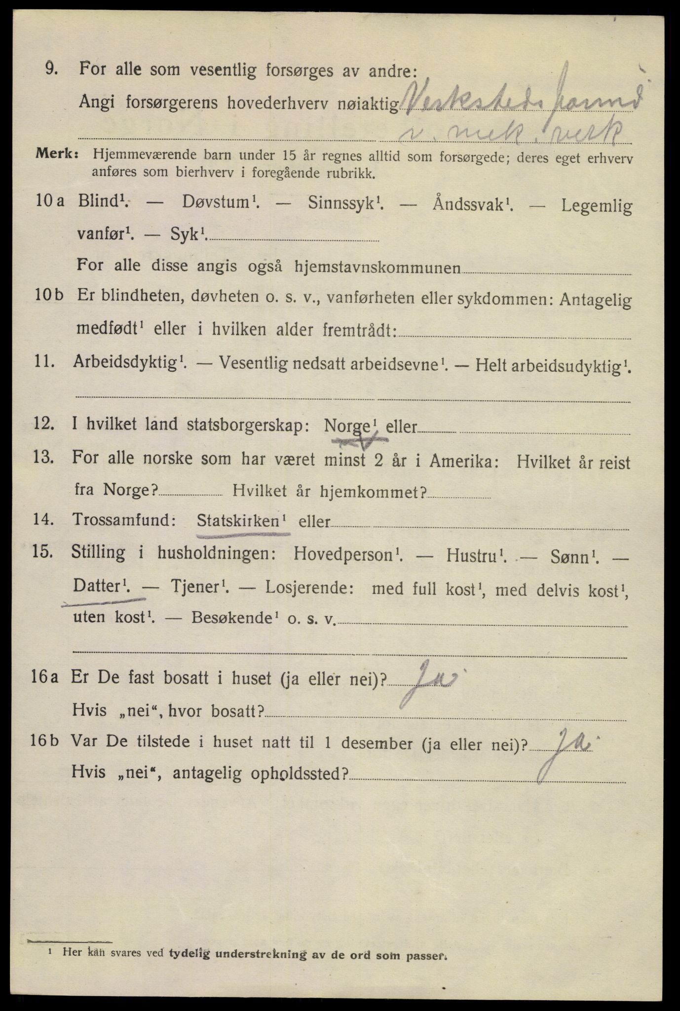 SAKO, 1920 census for Kragerø, 1920, p. 11968