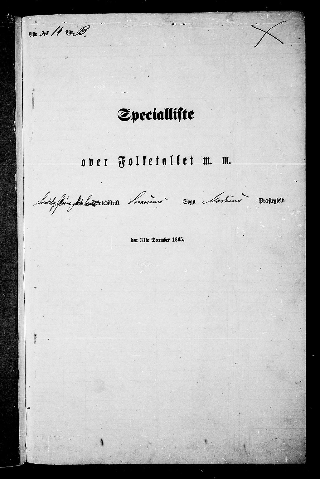 RA, 1865 census for Modum, 1865, p. 324