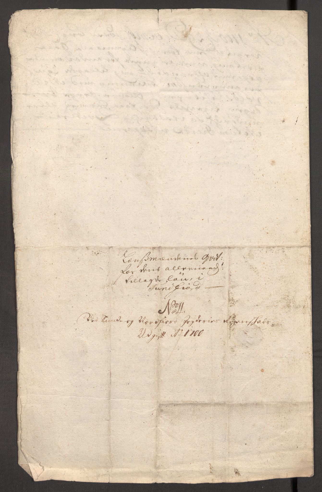 Rentekammeret inntil 1814, Reviderte regnskaper, Fogderegnskap, RA/EA-4092/R53/L3425: Fogderegnskap Sunn- og Nordfjord, 1700-1701, p. 224