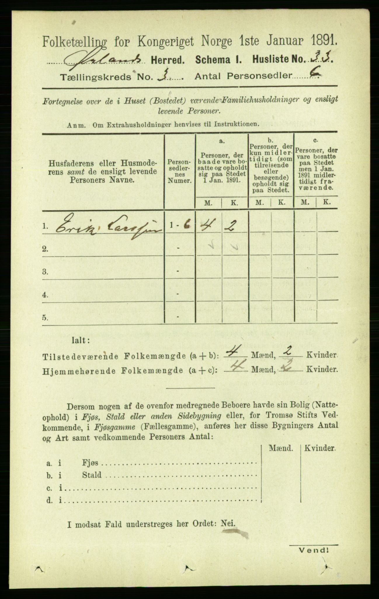 RA, 1891 census for 1621 Ørland, 1891, p. 957