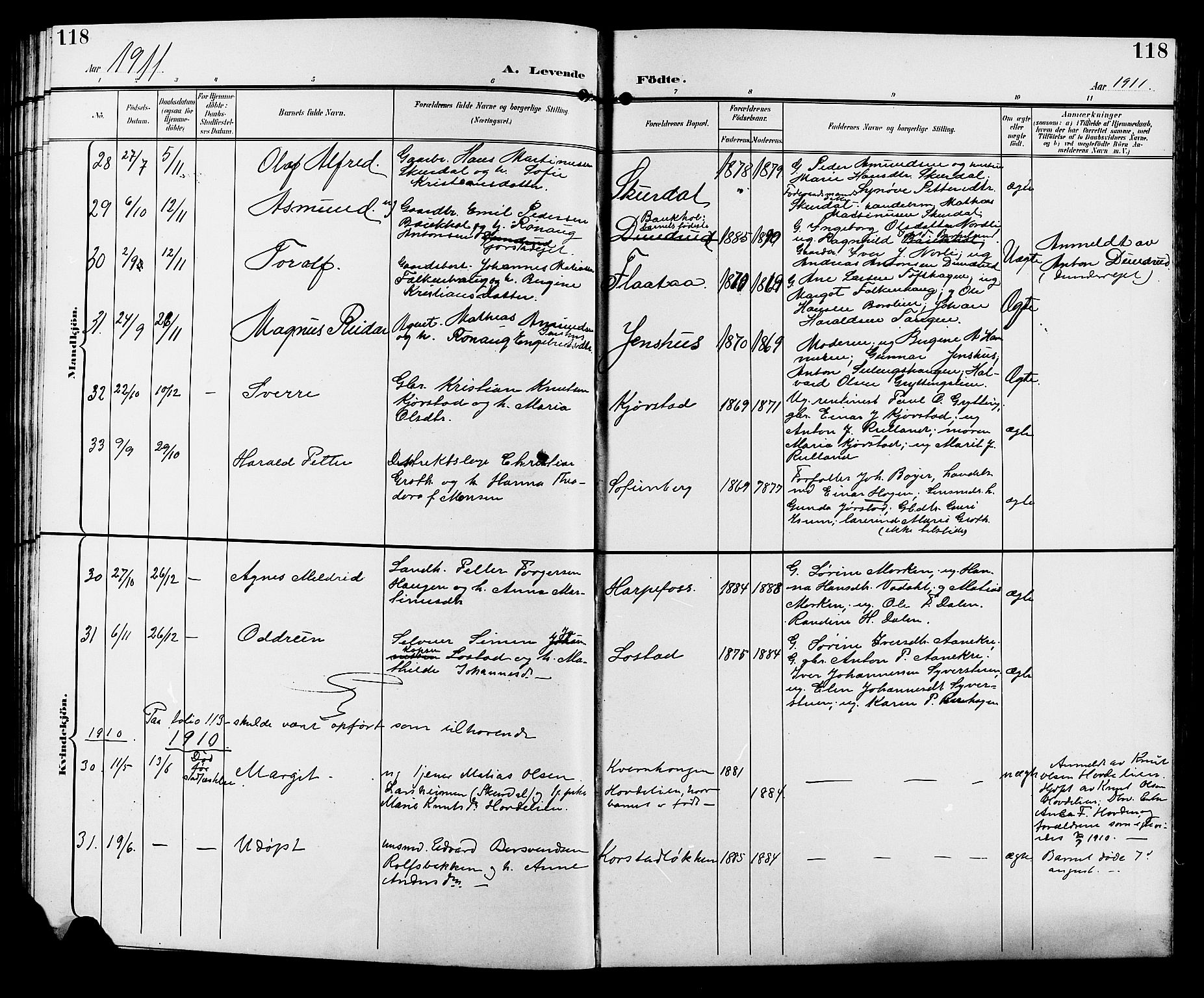 Sør-Fron prestekontor, AV/SAH-PREST-010/H/Ha/Hab/L0004: Parish register (copy) no. 4, 1896-1911, p. 118