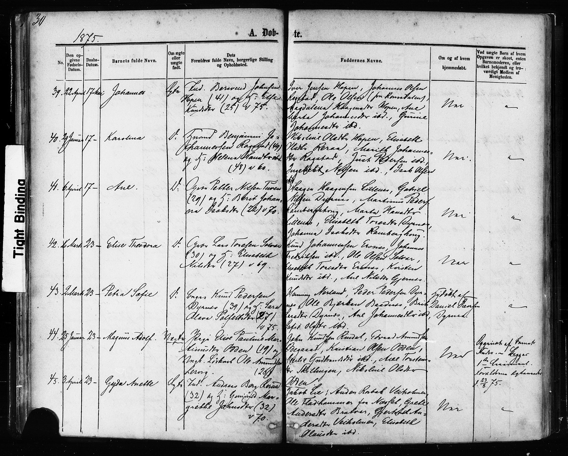 Ministerialprotokoller, klokkerbøker og fødselsregistre - Møre og Romsdal, AV/SAT-A-1454/581/L0938: Parish register (official) no. 581A06, 1873-1879, p. 30