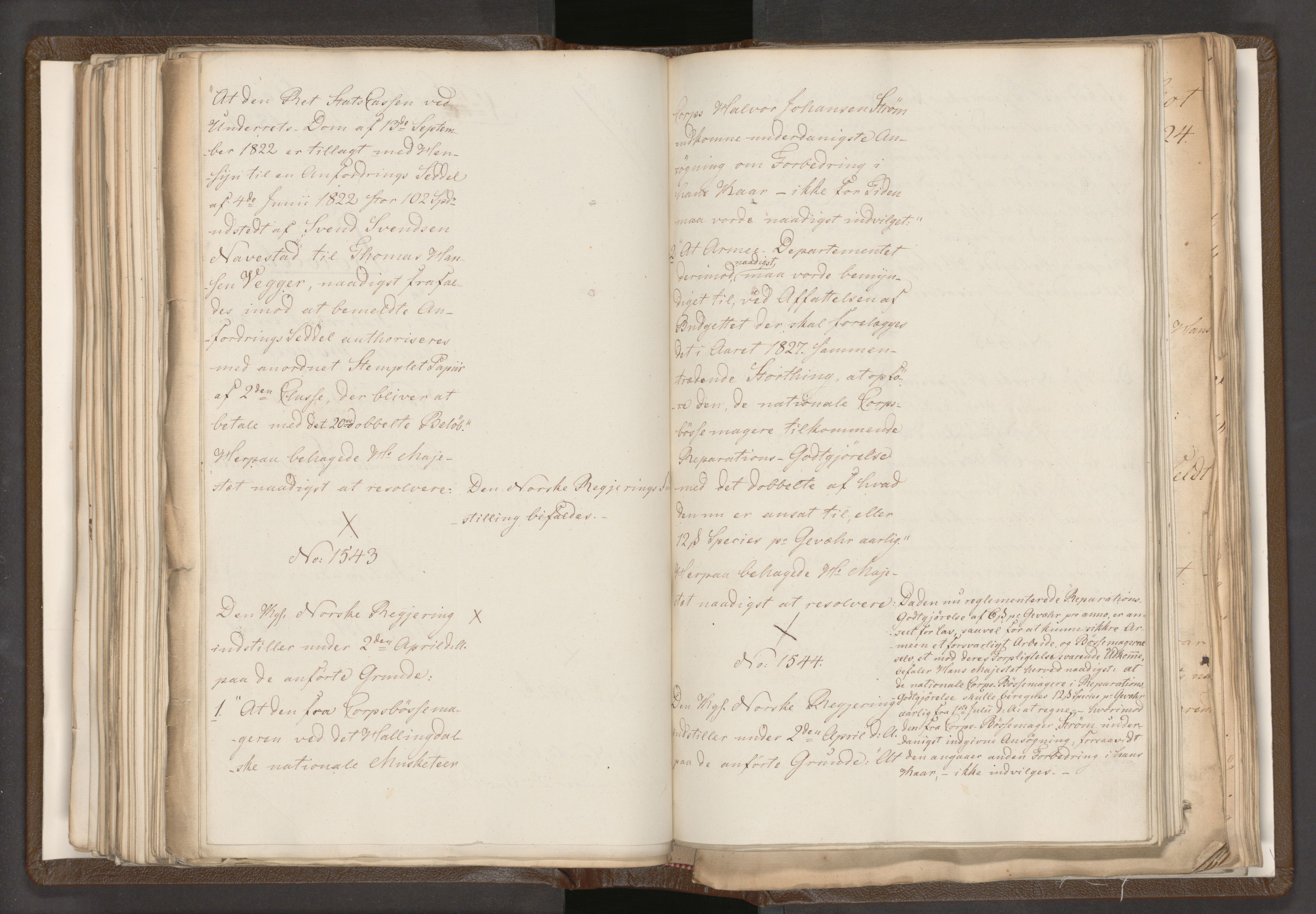 Statsrådssekretariatet, AV/RA-S-1001/A/Ab/L0018: Kgl. res. nr. 1112-1753, 1. halvår, 1824