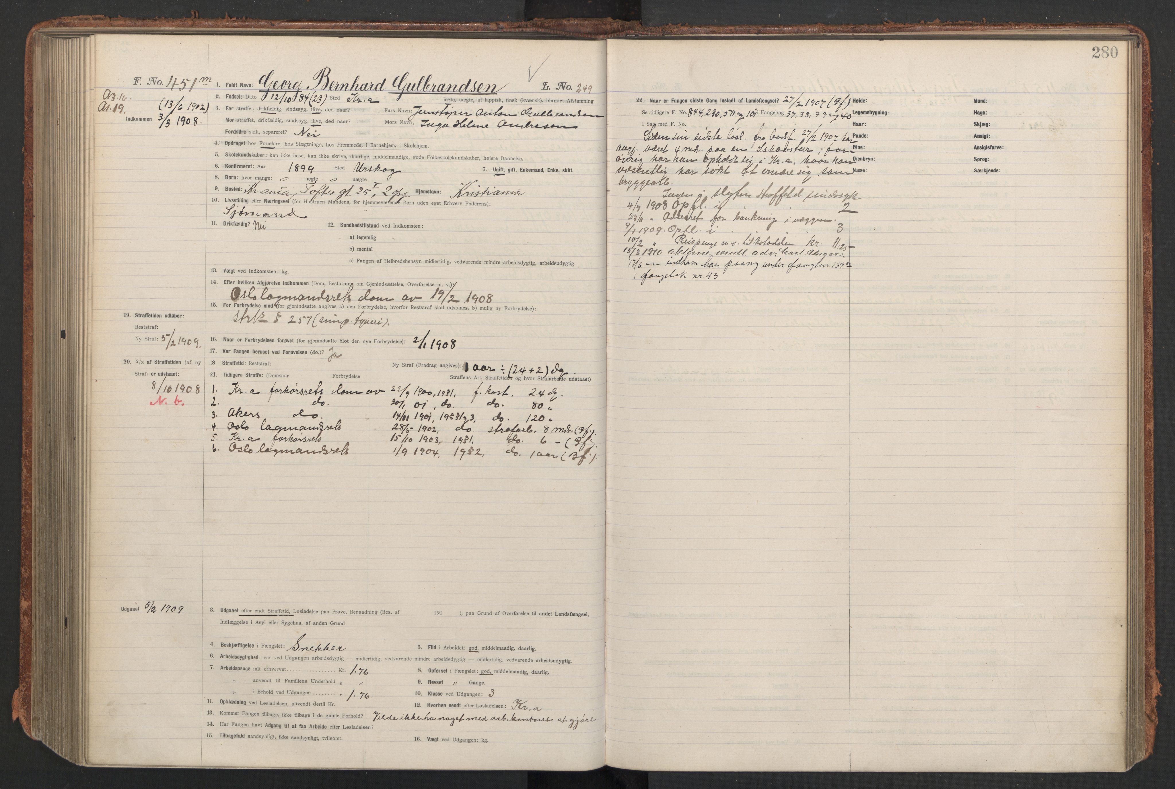 Botsfengslet, AV/RA-S-1539/D/Db/Dbb/L0041: 172m - 530m, 1907-1908, p. 280