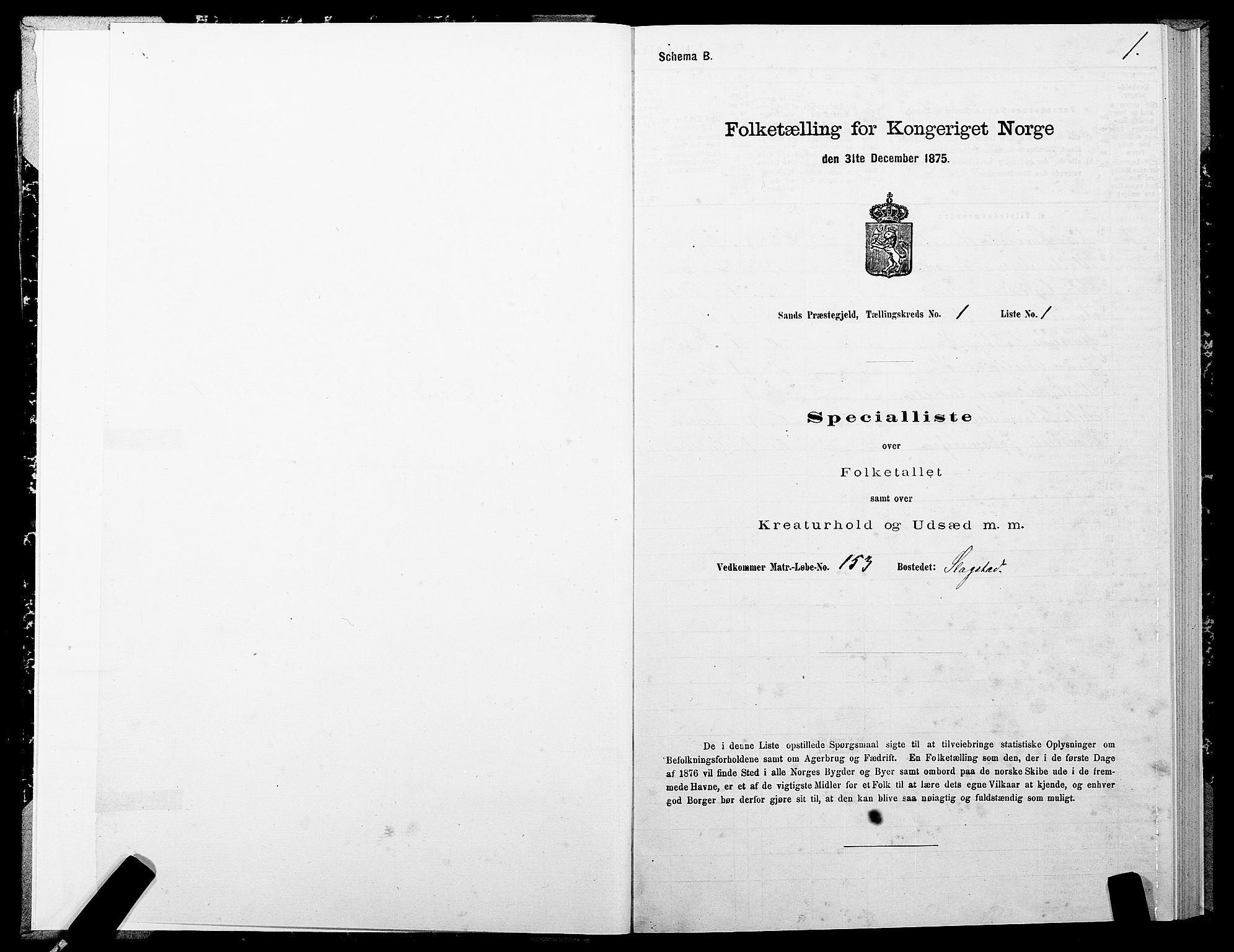 SATØ, 1875 census for 1915P Sand, 1875, p. 1001