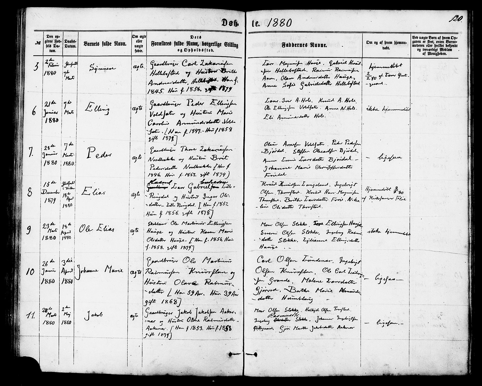 Ministerialprotokoller, klokkerbøker og fødselsregistre - Møre og Romsdal, AV/SAT-A-1454/517/L0226: Parish register (official) no. 517A06, 1862-1881, p. 120