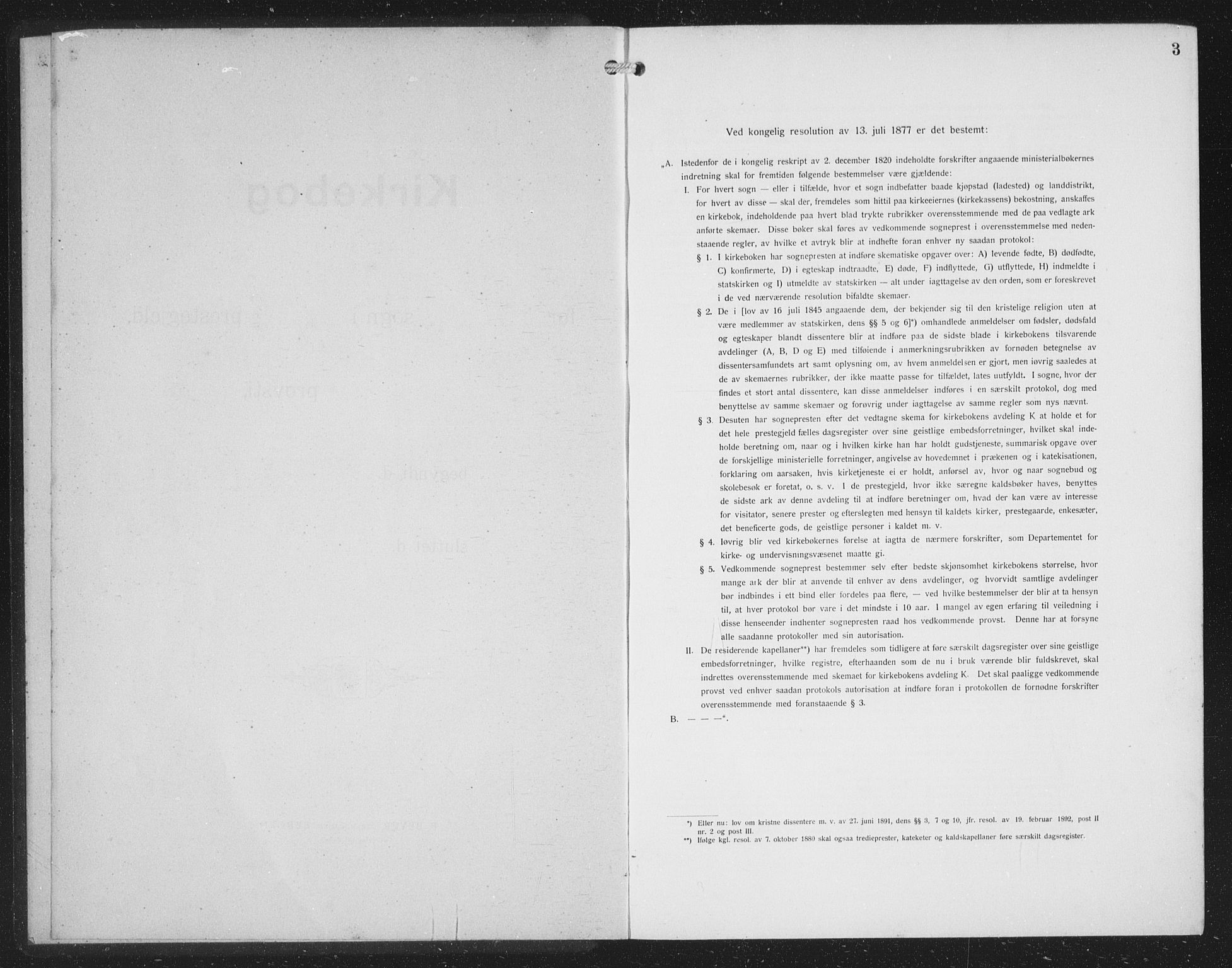 Voss sokneprestembete, AV/SAB-A-79001/H/Hab: Parish register (copy) no. C 3, 1909-1920, p. 3