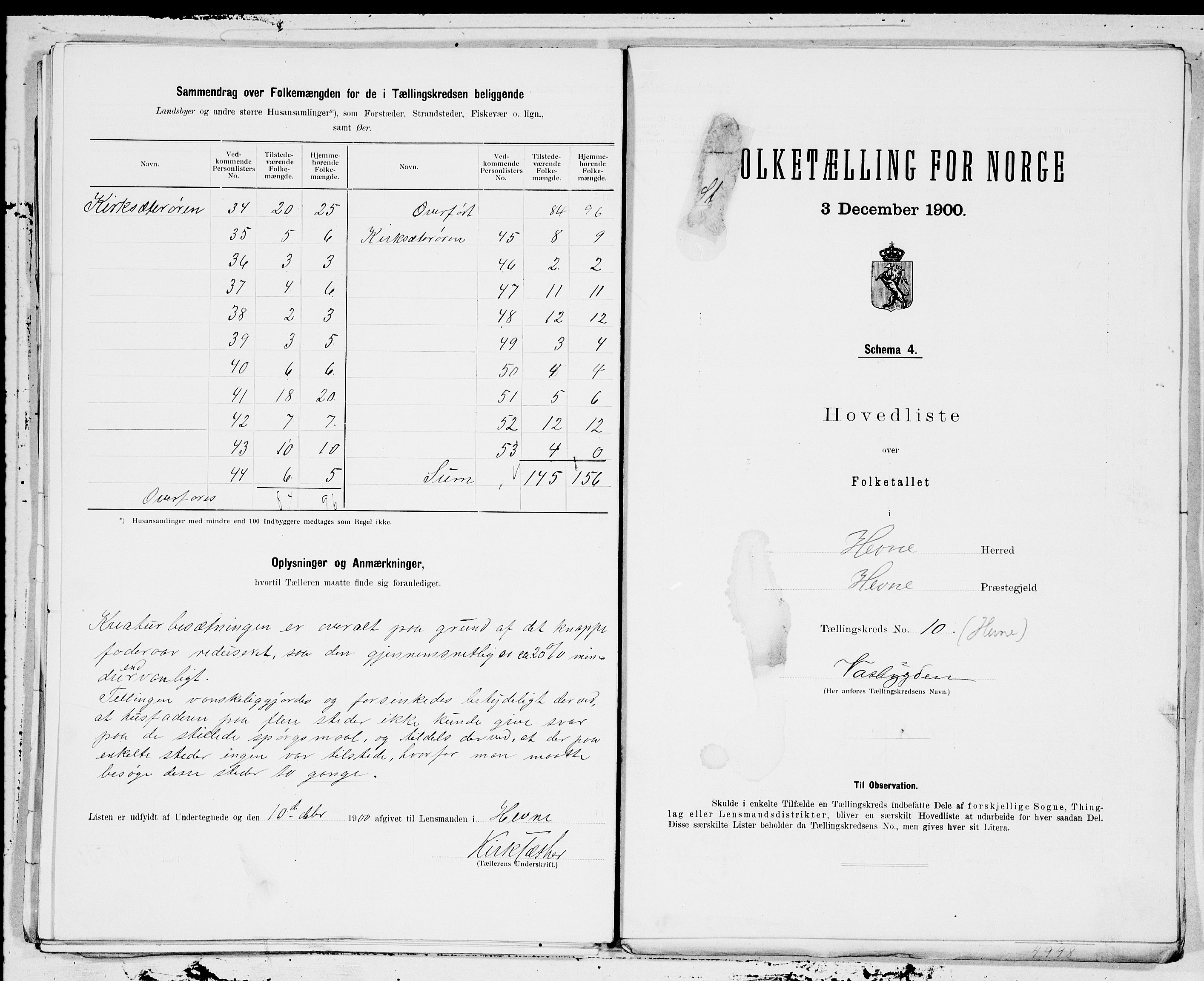 SAT, 1900 census for Hemne, 1900, p. 24