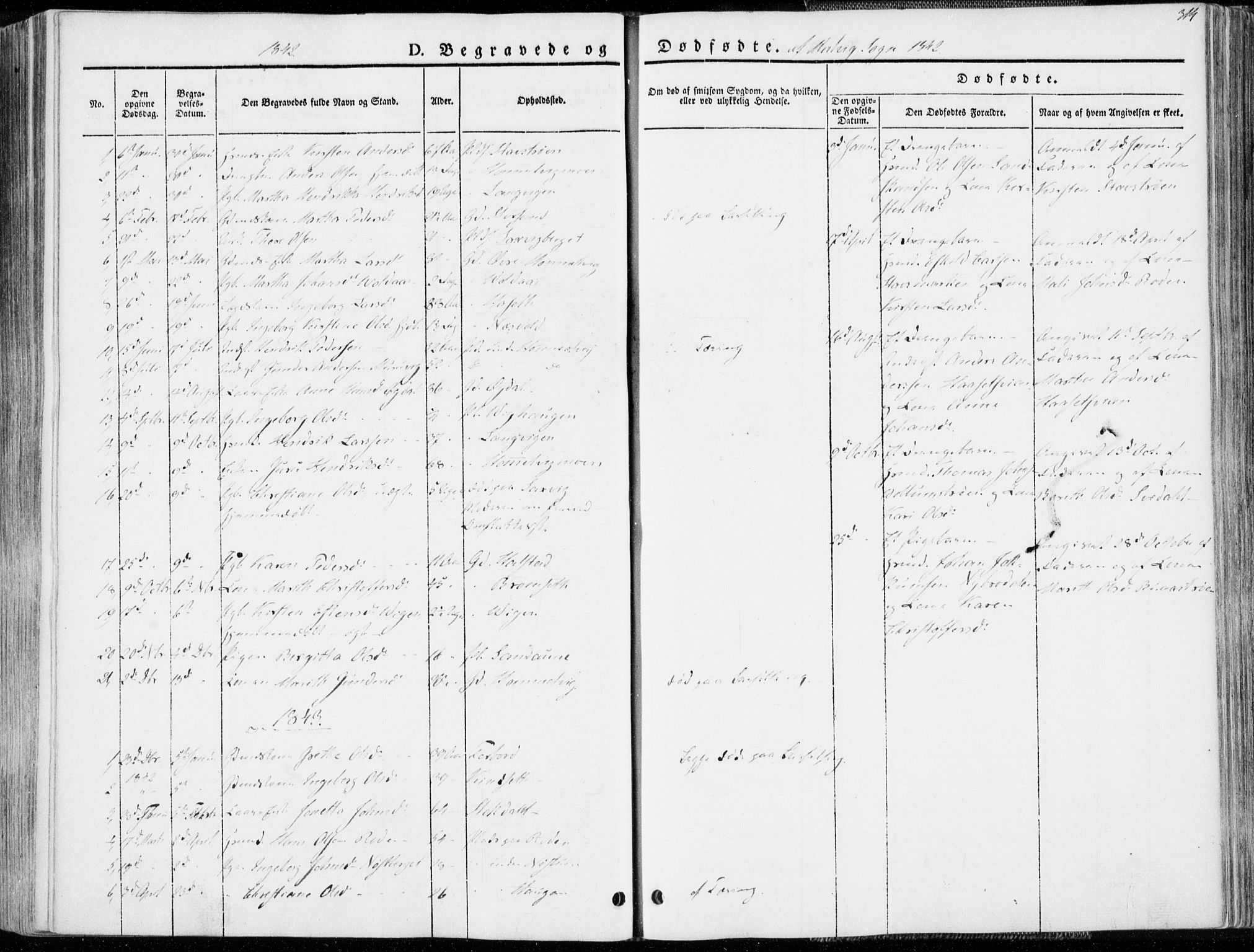 Ministerialprotokoller, klokkerbøker og fødselsregistre - Sør-Trøndelag, SAT/A-1456/606/L0290: Parish register (official) no. 606A05, 1841-1847, p. 314