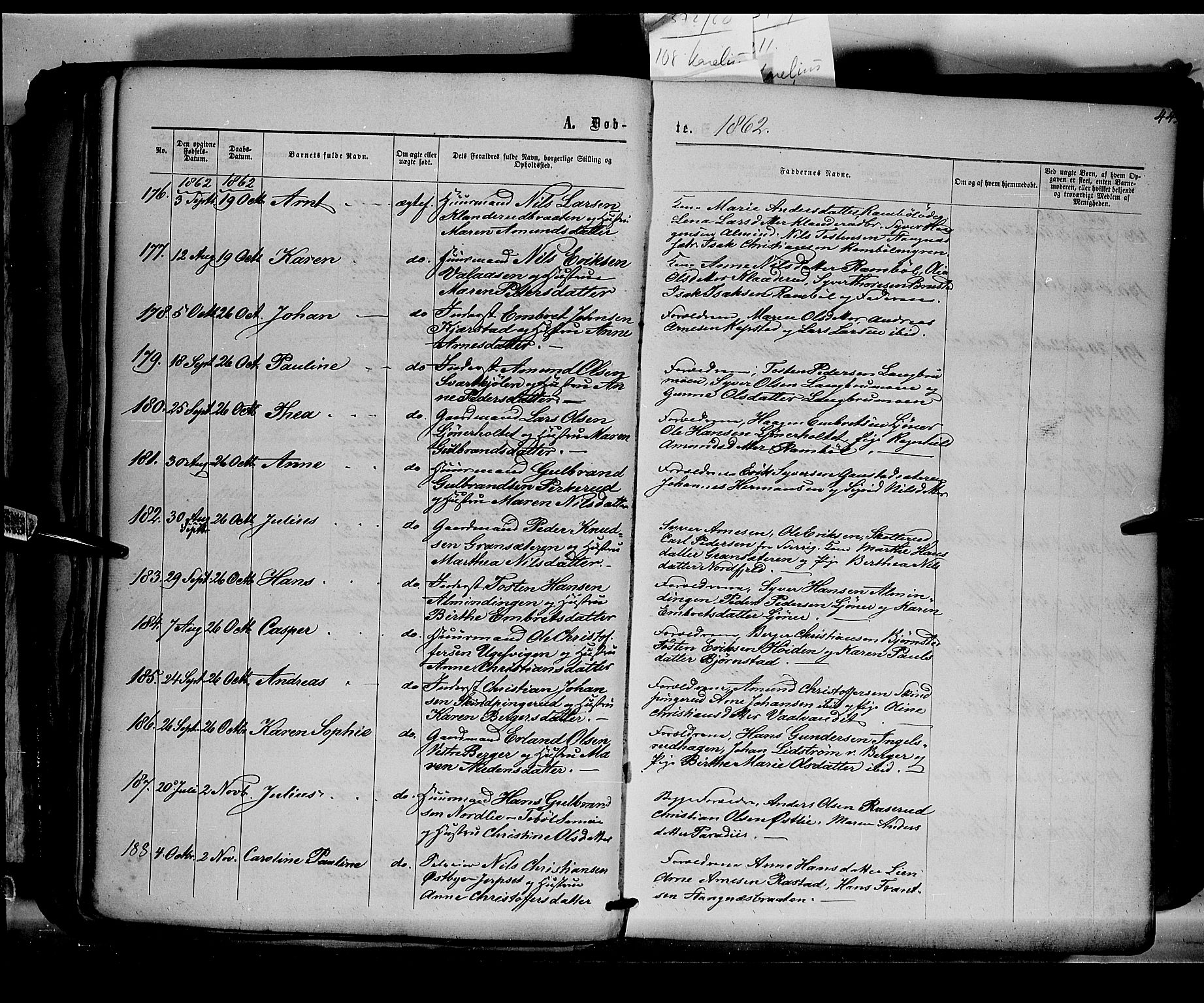 Eidskog prestekontor, SAH/PREST-026/H/Ha/Haa/L0001: Parish register (official) no. 1, 1860-1867, p. 44