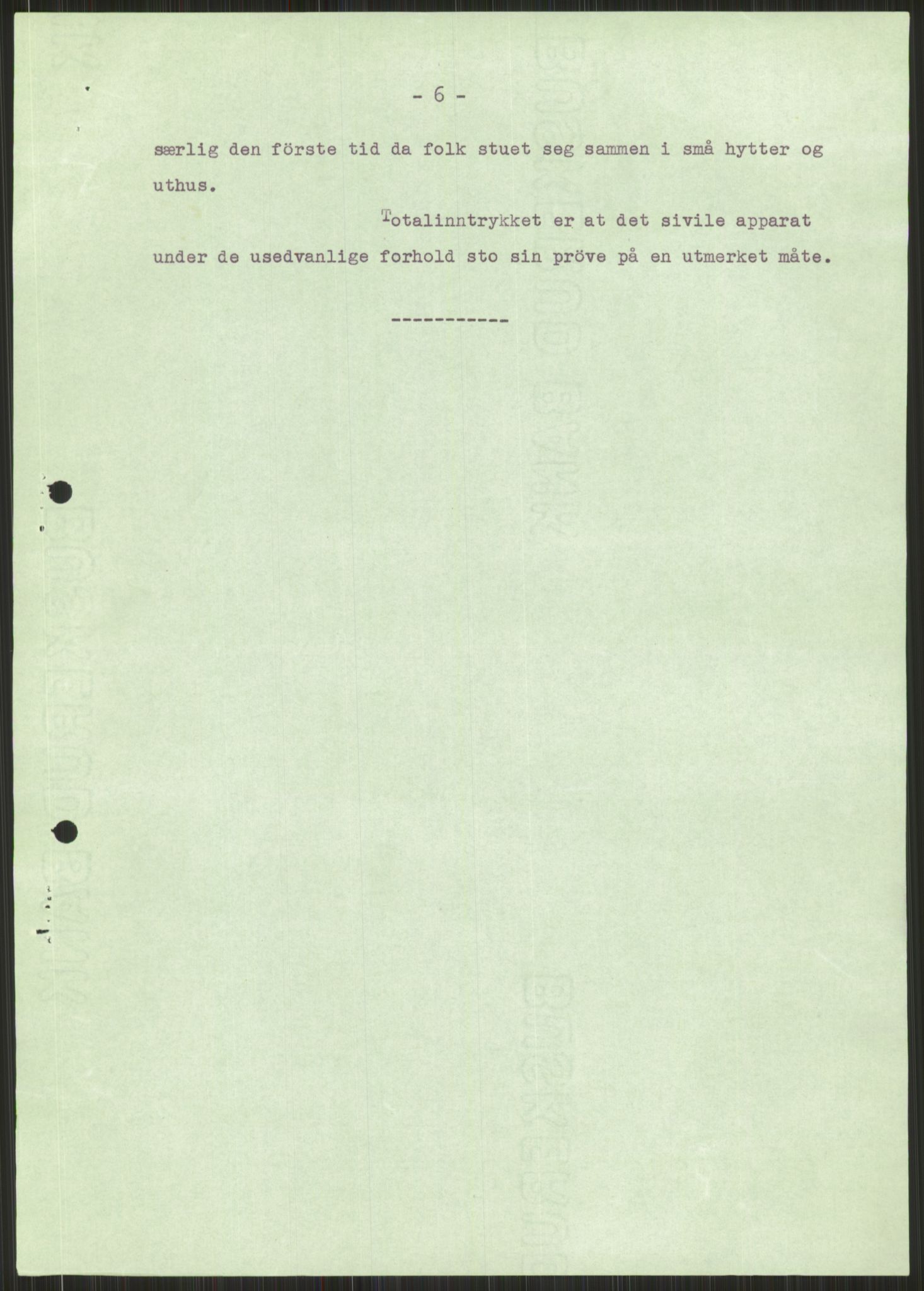 Forsvaret, Forsvarets krigshistoriske avdeling, AV/RA-RAFA-2017/Y/Ya/L0016: II-C-11-31 - Fylkesmenn.  Rapporter om krigsbegivenhetene 1940., 1940, p. 521