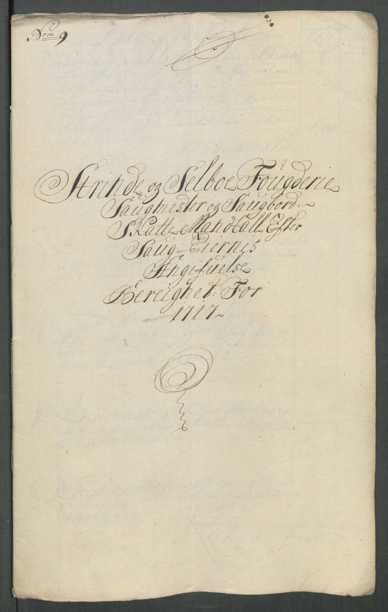 Rentekammeret inntil 1814, Reviderte regnskaper, Fogderegnskap, RA/EA-4092/R61/L4116: Fogderegnskap Strinda og Selbu, 1717-1718, p. 109