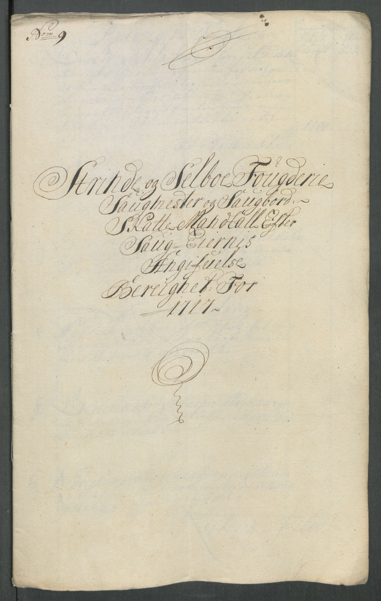 Rentekammeret inntil 1814, Reviderte regnskaper, Fogderegnskap, AV/RA-EA-4092/R61/L4116: Fogderegnskap Strinda og Selbu, 1717-1718, p. 109