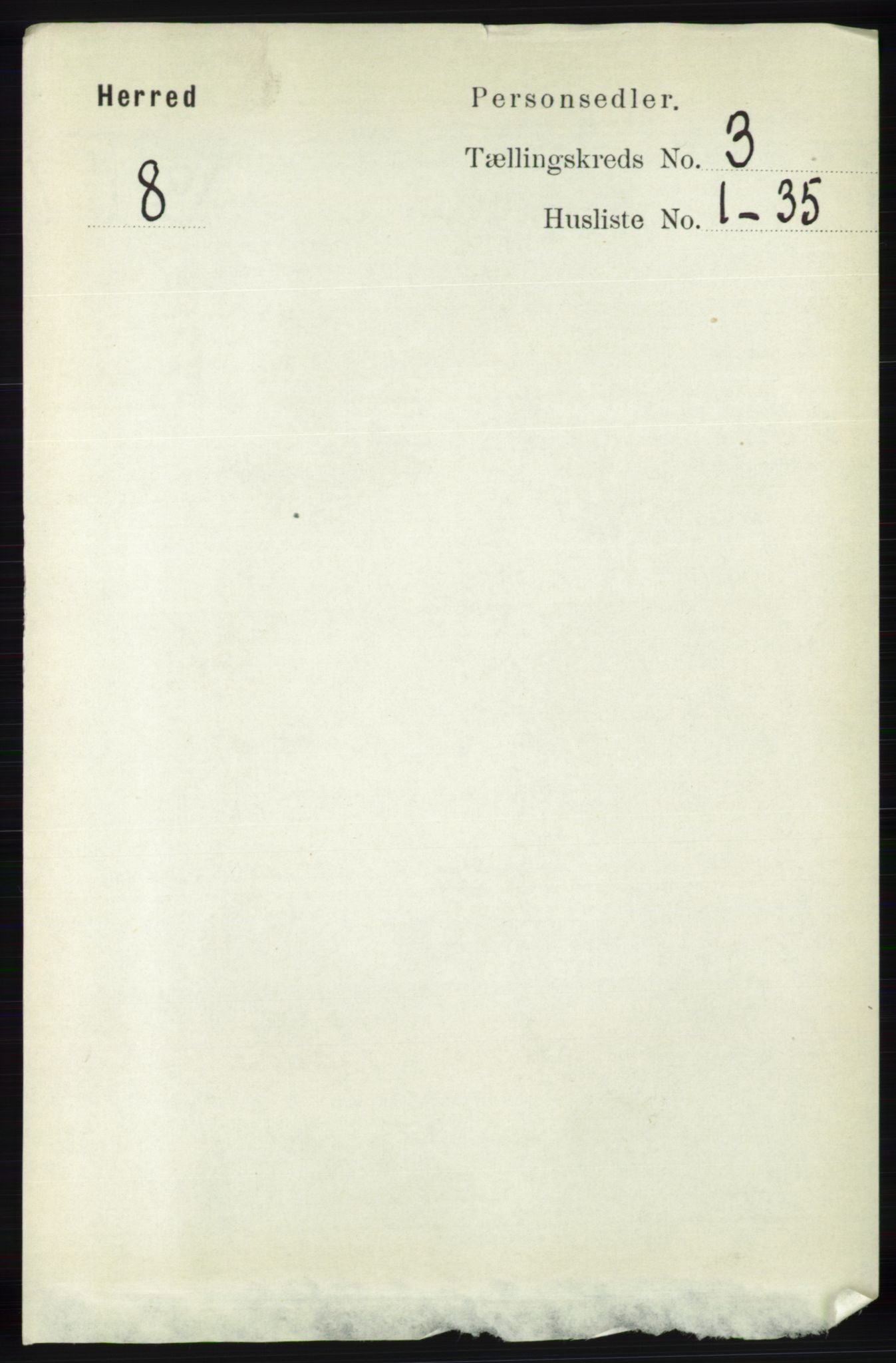 RA, 1891 census for 1039 Herad, 1891, p. 982