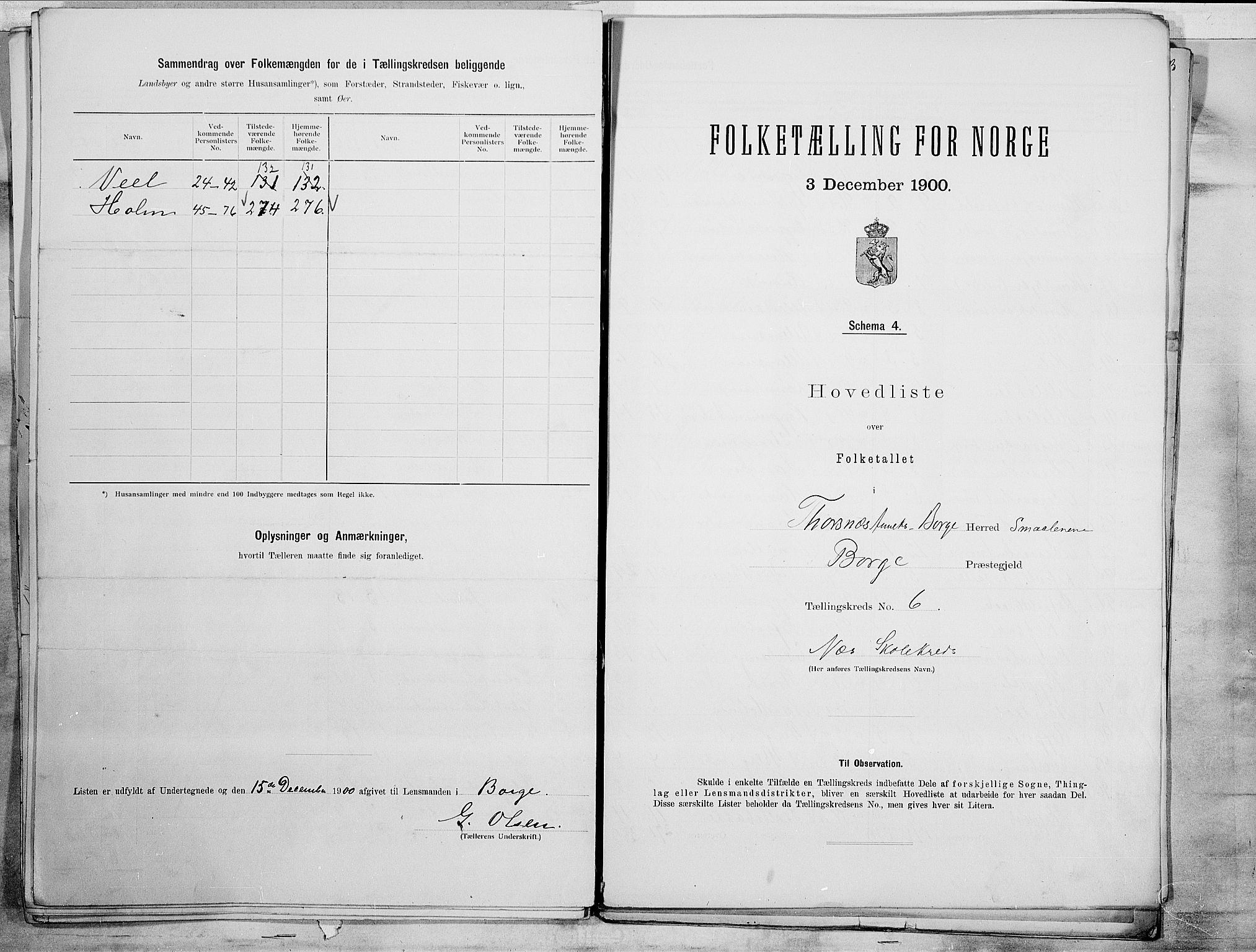 SAO, 1900 census for Borge, 1900, p. 25