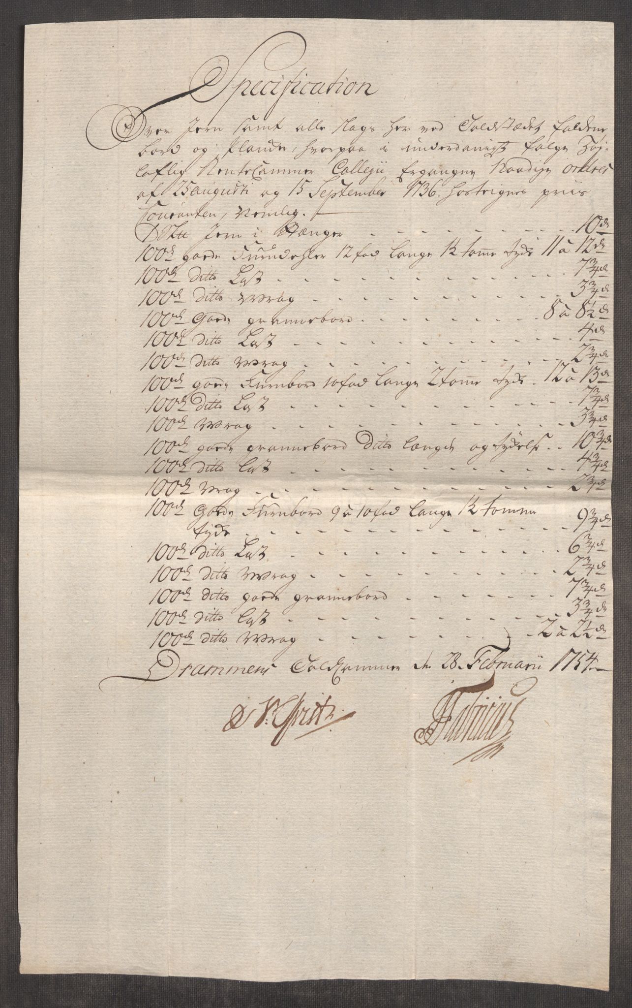 Rentekammeret inntil 1814, Realistisk ordnet avdeling, AV/RA-EA-4070/Oe/L0005: [Ø1]: Priskuranter, 1753-1757, p. 218