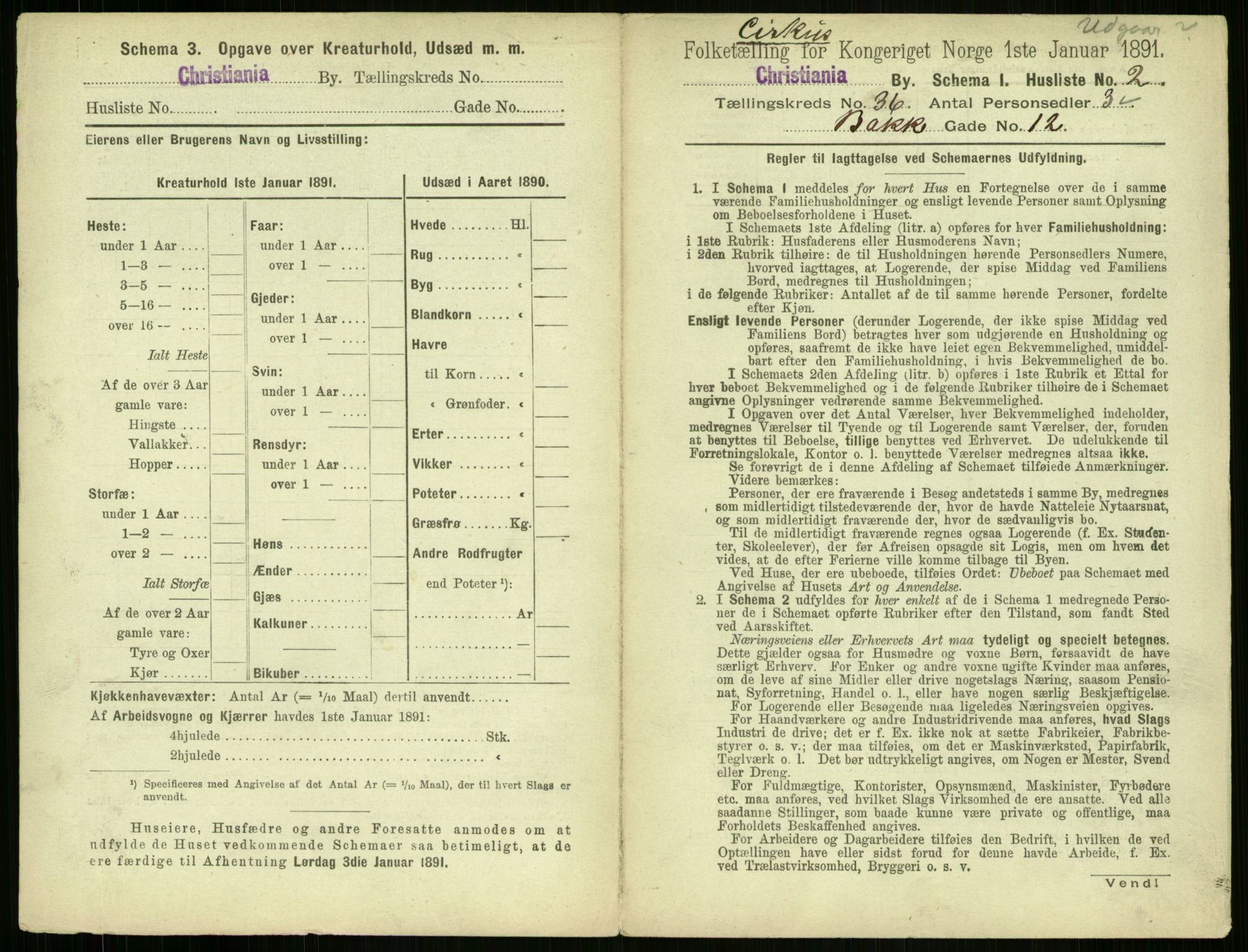 RA, 1891 census for 0301 Kristiania, 1891, p. 20000