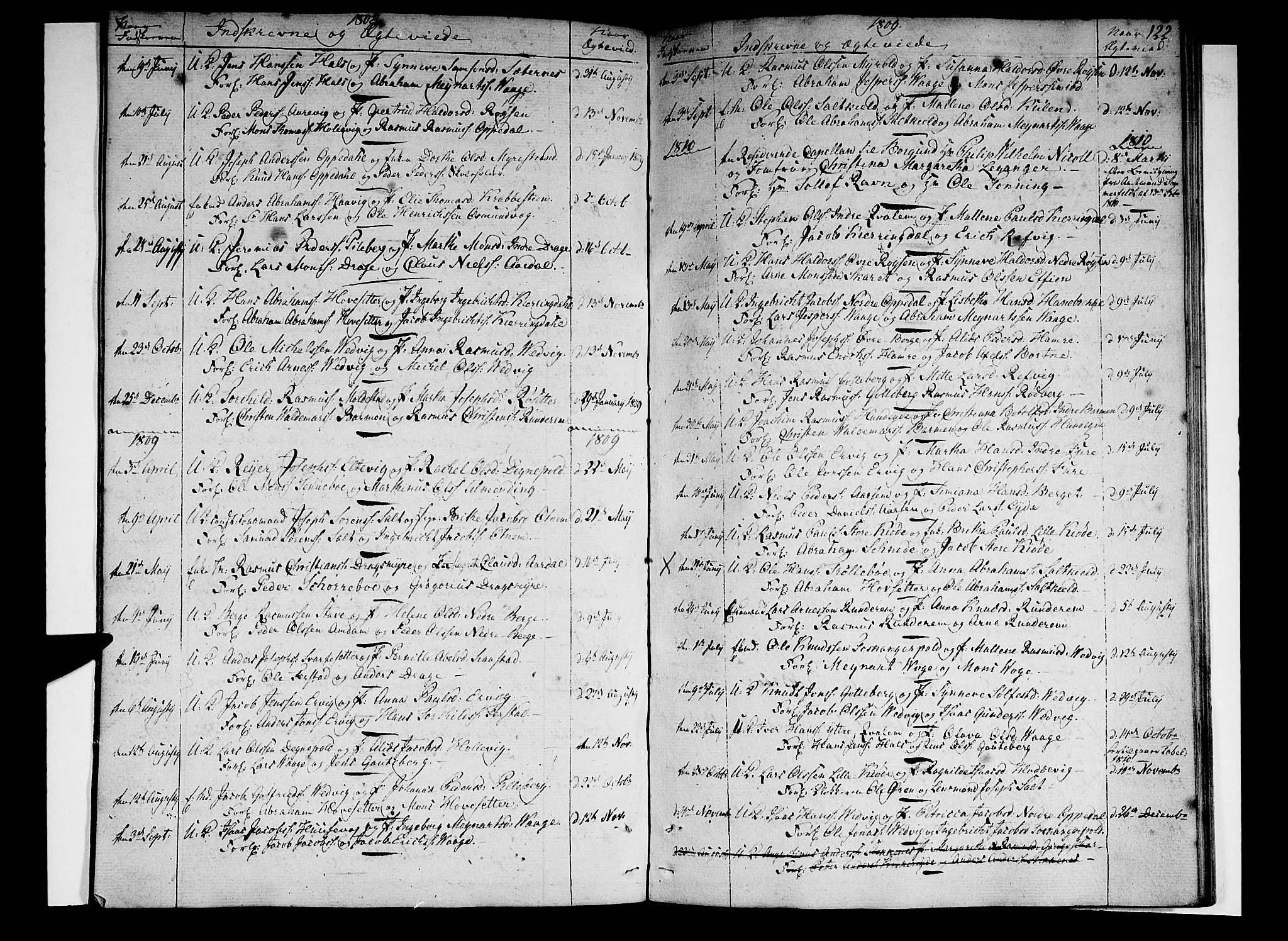 Selje sokneprestembete, SAB/A-99938/H/Ha/Haa/Haaa: Parish register (official) no. A 7, 1807-1816, p. 122