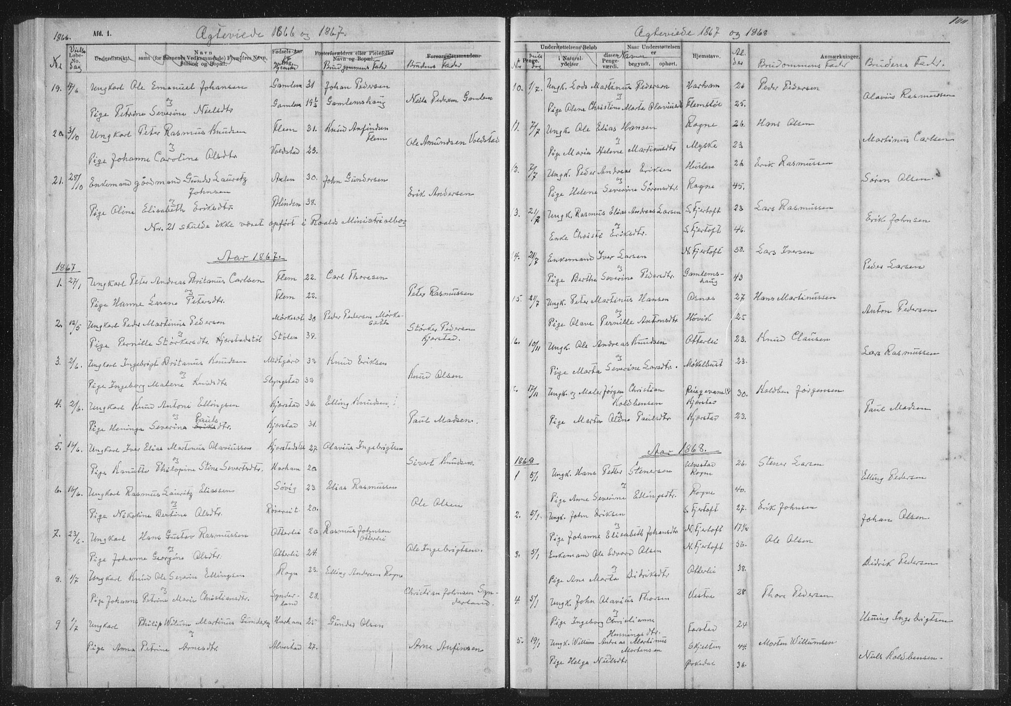 Ministerialprotokoller, klokkerbøker og fødselsregistre - Møre og Romsdal, SAT/A-1454/536/L0514: Parish register (official) no. 536D01, 1840-1875, p. 100