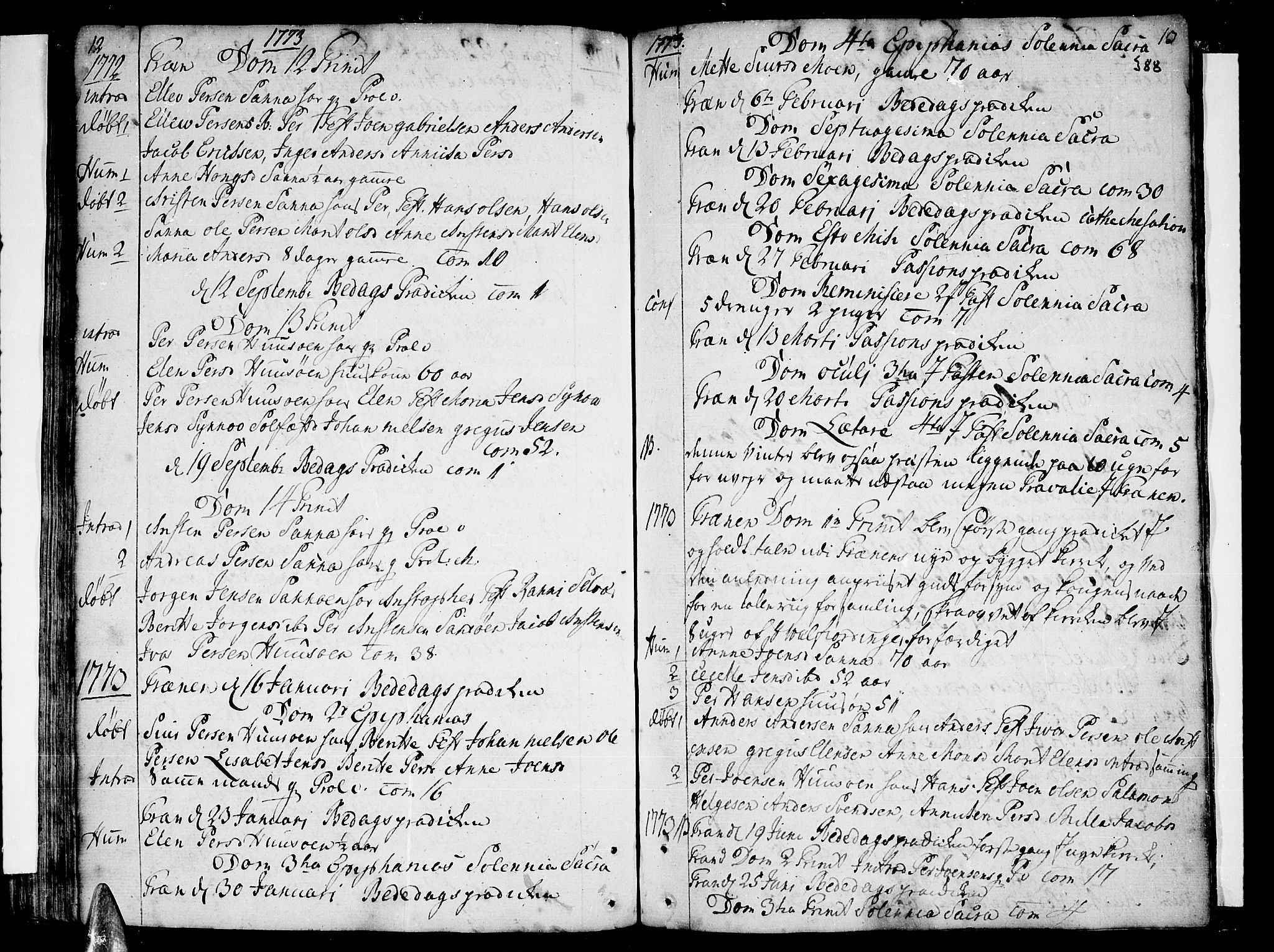 Ministerialprotokoller, klokkerbøker og fødselsregistre - Nordland, SAT/A-1459/839/L0563: Parish register (official) no. 839A01 /2, 1768-1824, p. 12-13