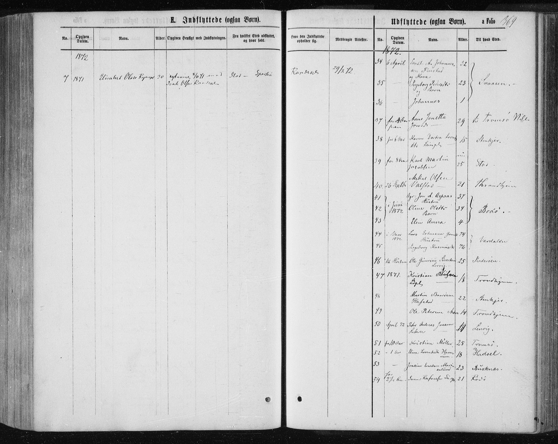 Ministerialprotokoller, klokkerbøker og fødselsregistre - Nord-Trøndelag, AV/SAT-A-1458/735/L0345: Parish register (official) no. 735A08 /1, 1863-1872, p. 369