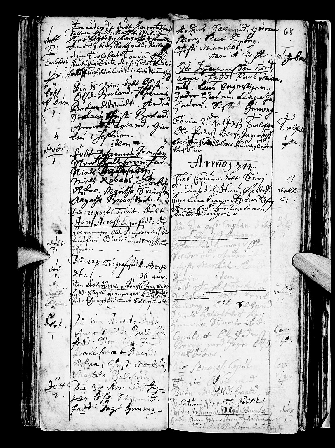 Os sokneprestembete, SAB/A-99929: Parish register (official) no. A 5, 1669-1760, p. 68
